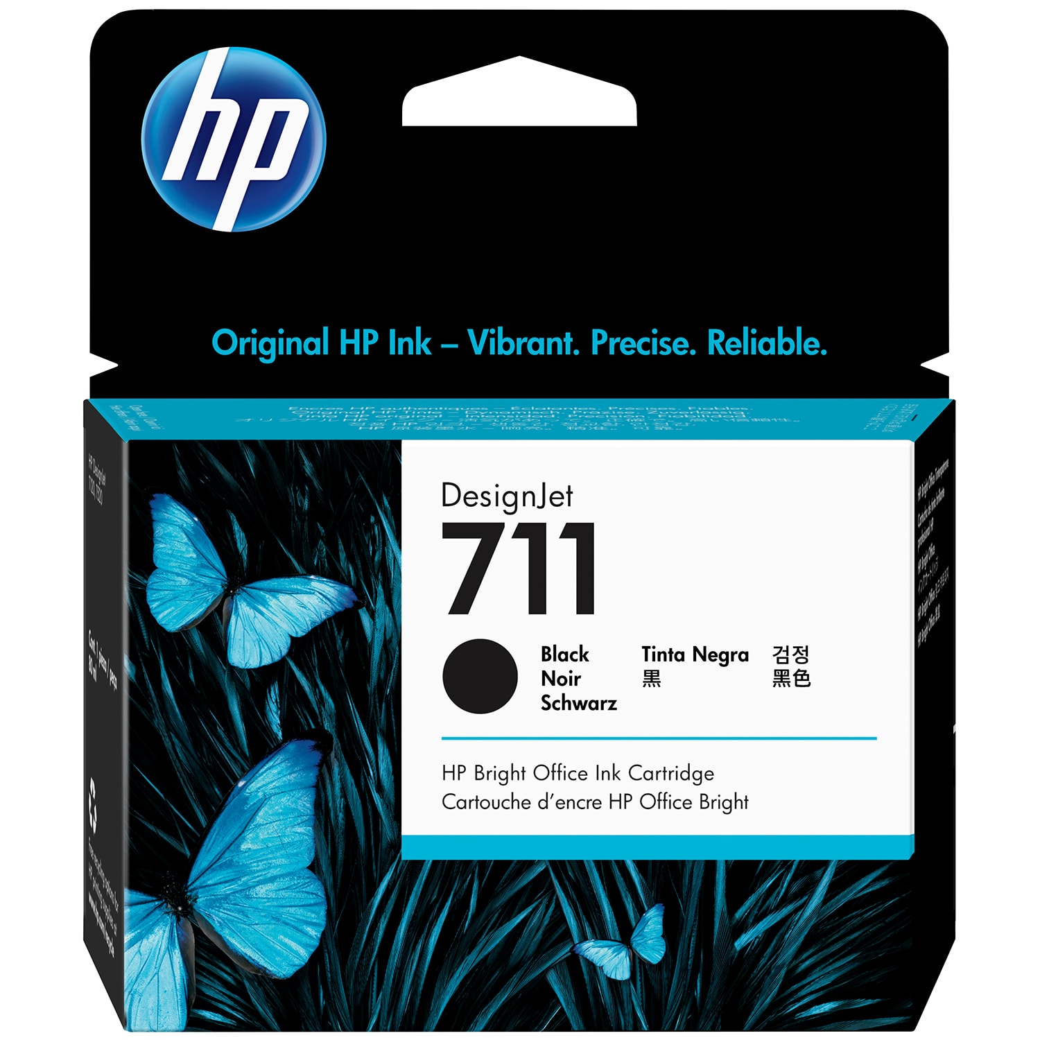 HP 711 Black DesignJet Ink Cartridge 80 ML CZ133A Grand Toy