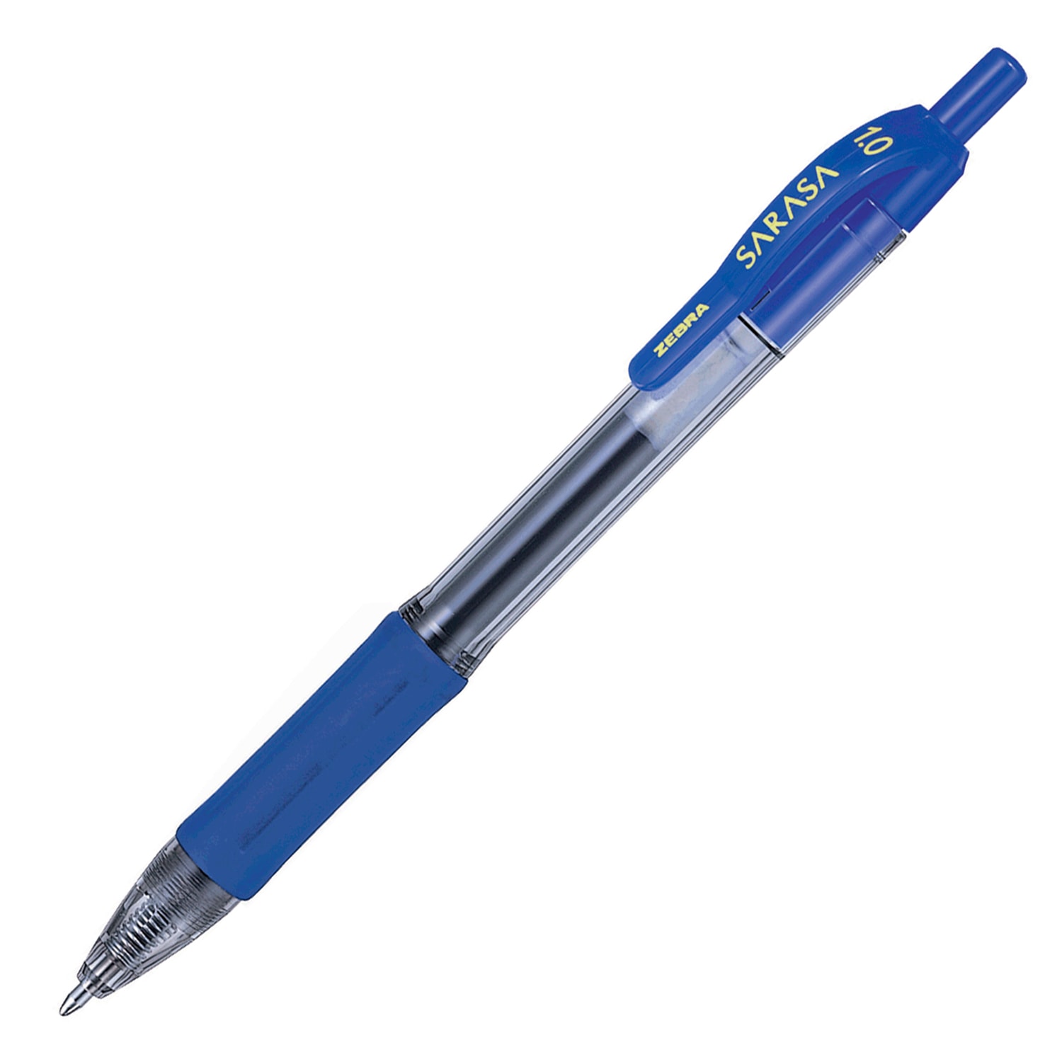 Zebra Sarasa Retractable Gel Pen Blue Bold Mm Grand Toy