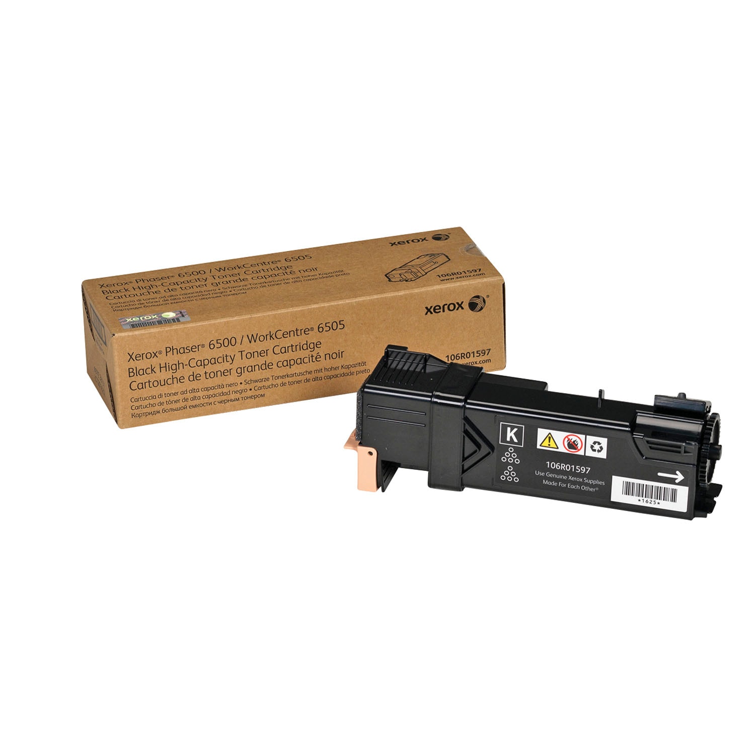 Xerox Phaser 6500 Black High Yield Original Toner Cartridge 106R01597