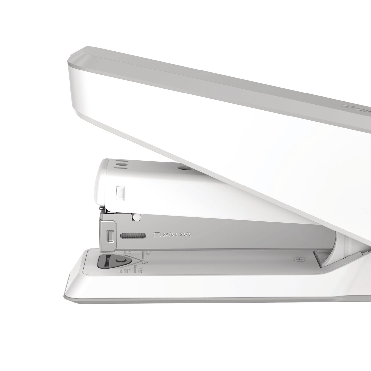 Fellowes Lx Full Strip Easypress Antimicrobial Stapler White