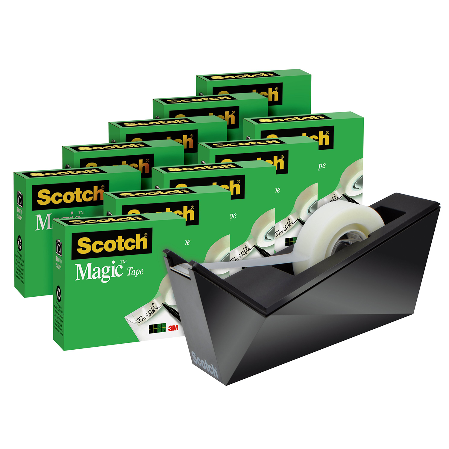 Scotch Magic Tape Refills With Bonus Dispenser Grand Toy