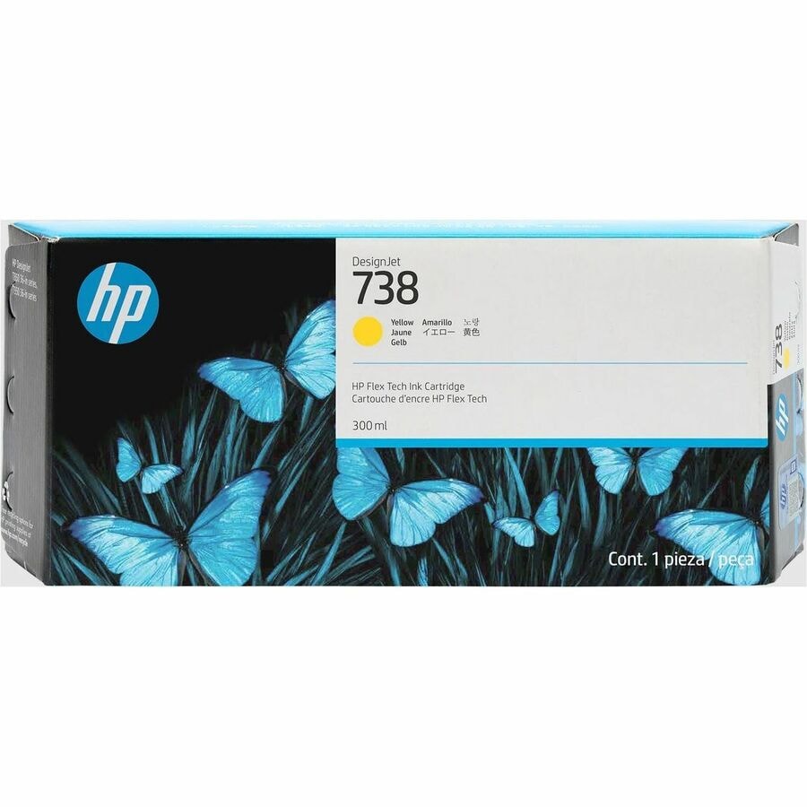 HP 738 Original Inkjet Ink Cartridge Yellow Pack 300 ML Grand Toy