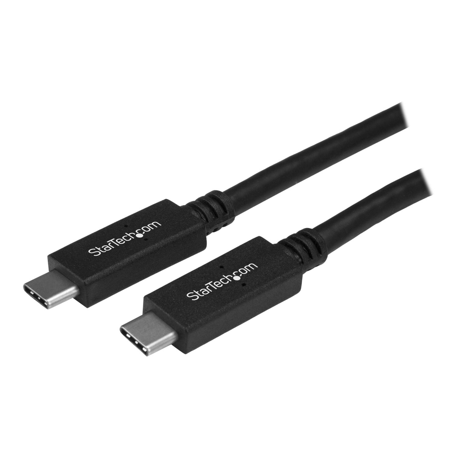 StarTech USB 3 1 Type C Cable 6 Ft 2m With Power Delivery