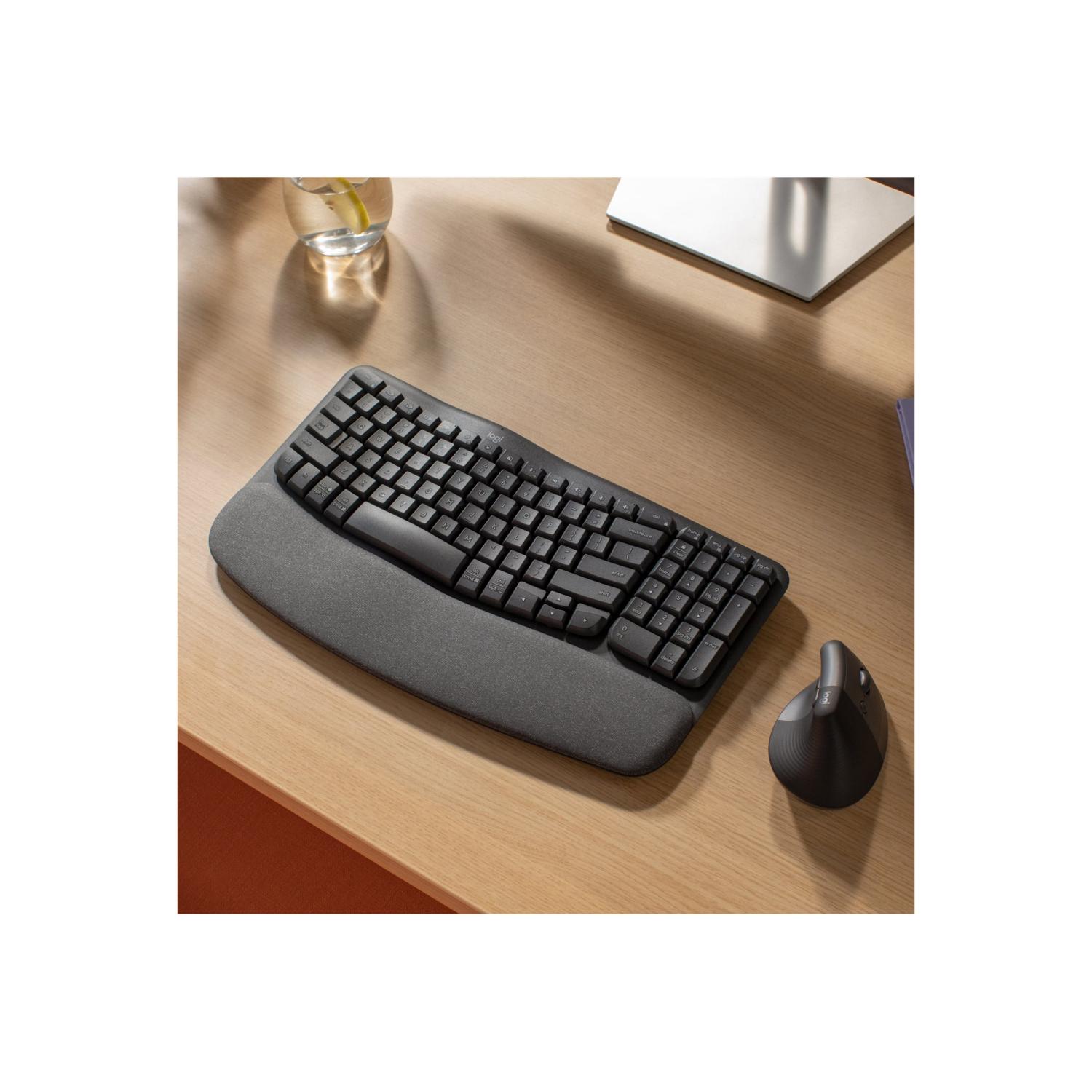 Logitech Ergo Series Wave Keys Wireless Ergonomic Keyboard With