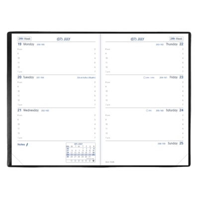 Quo Vadis Sapa X Month Weekly Planner Fantasy Assorted Colours