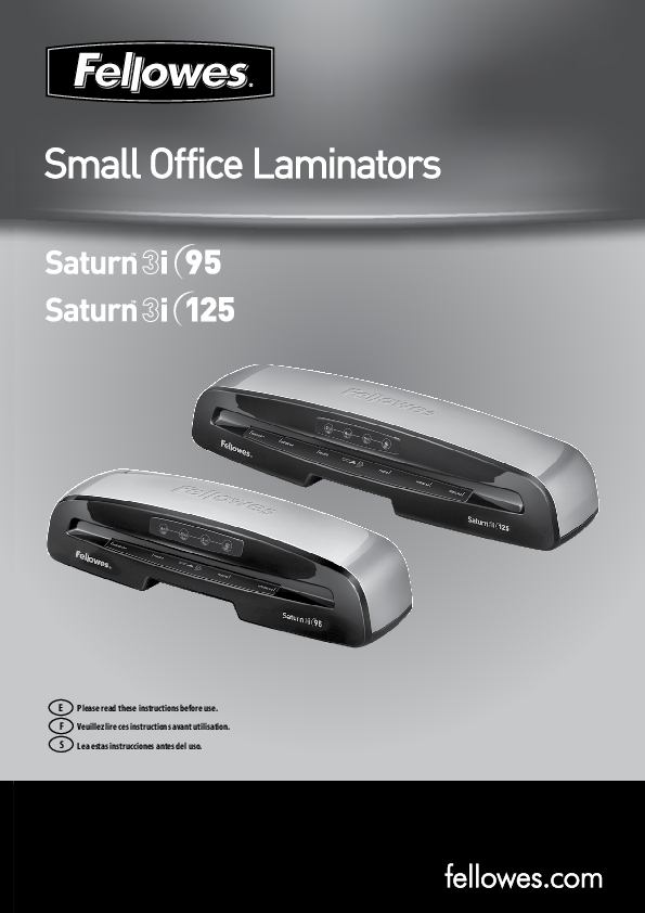 Fellowes Saturn 3i 125 Laminator with Pouch Starter Kit Grand & Toy