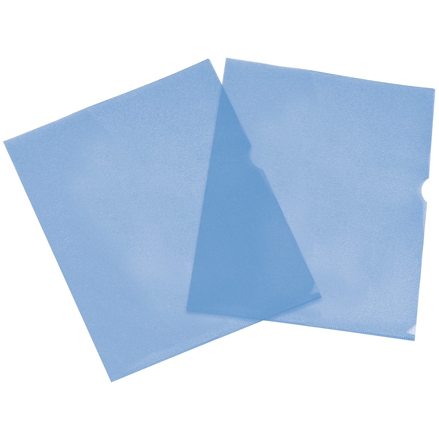 Wilson Jones Plastic Project Folders, Blue, Letter Size, 10/PK Grand