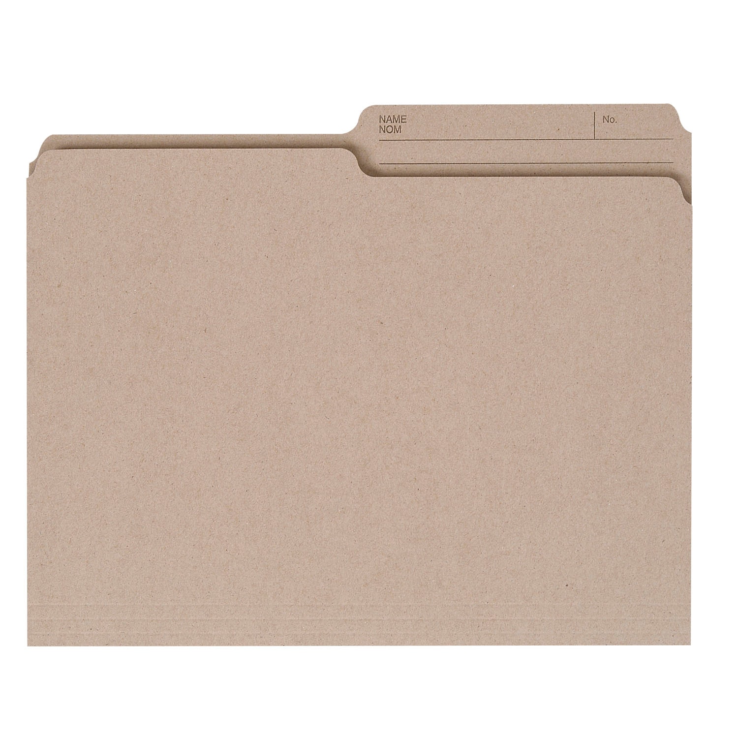 Grand & Toy Recycled File Folders, Natural, LetterSize, 10/PK Grand
