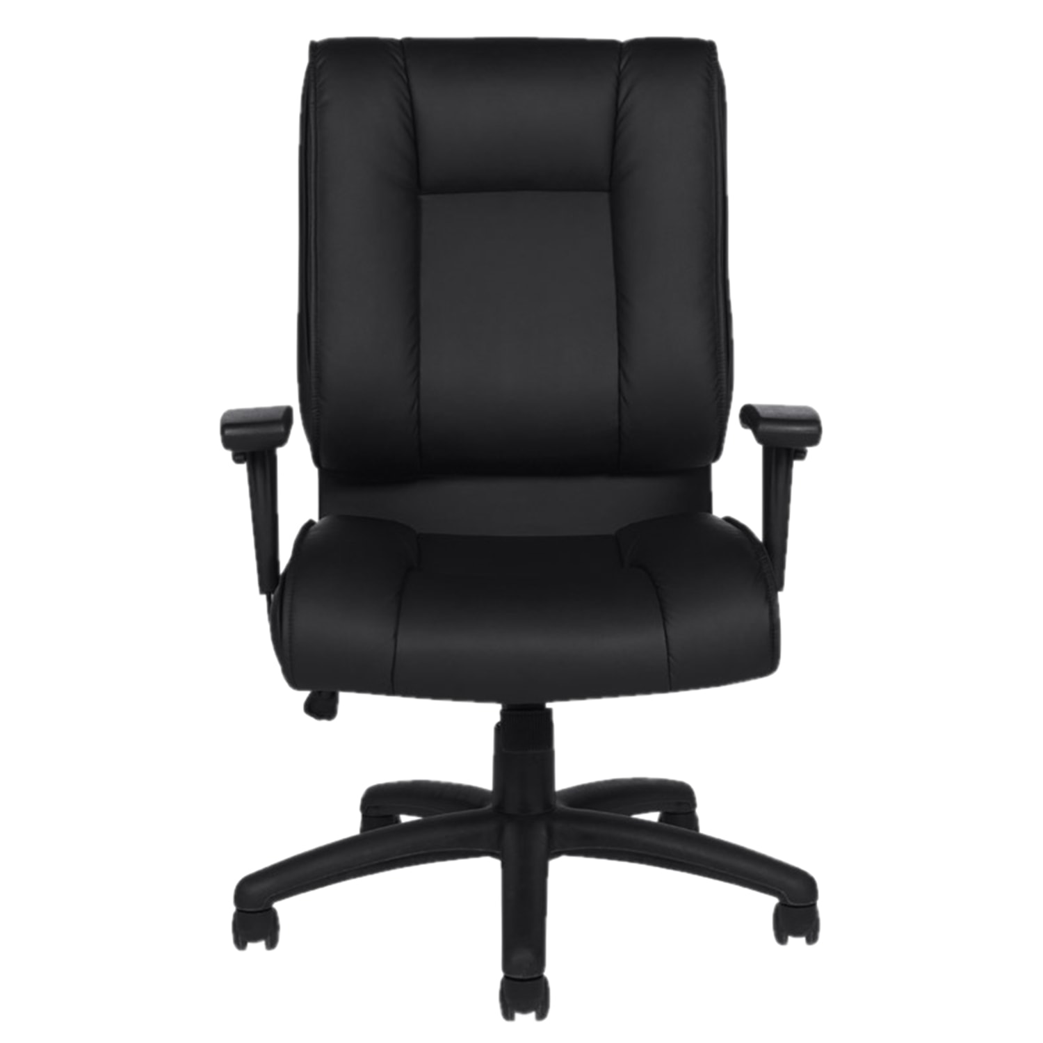 Offices to Go Ashmont HighBack Tilter Executive Chair, Black Luxhide