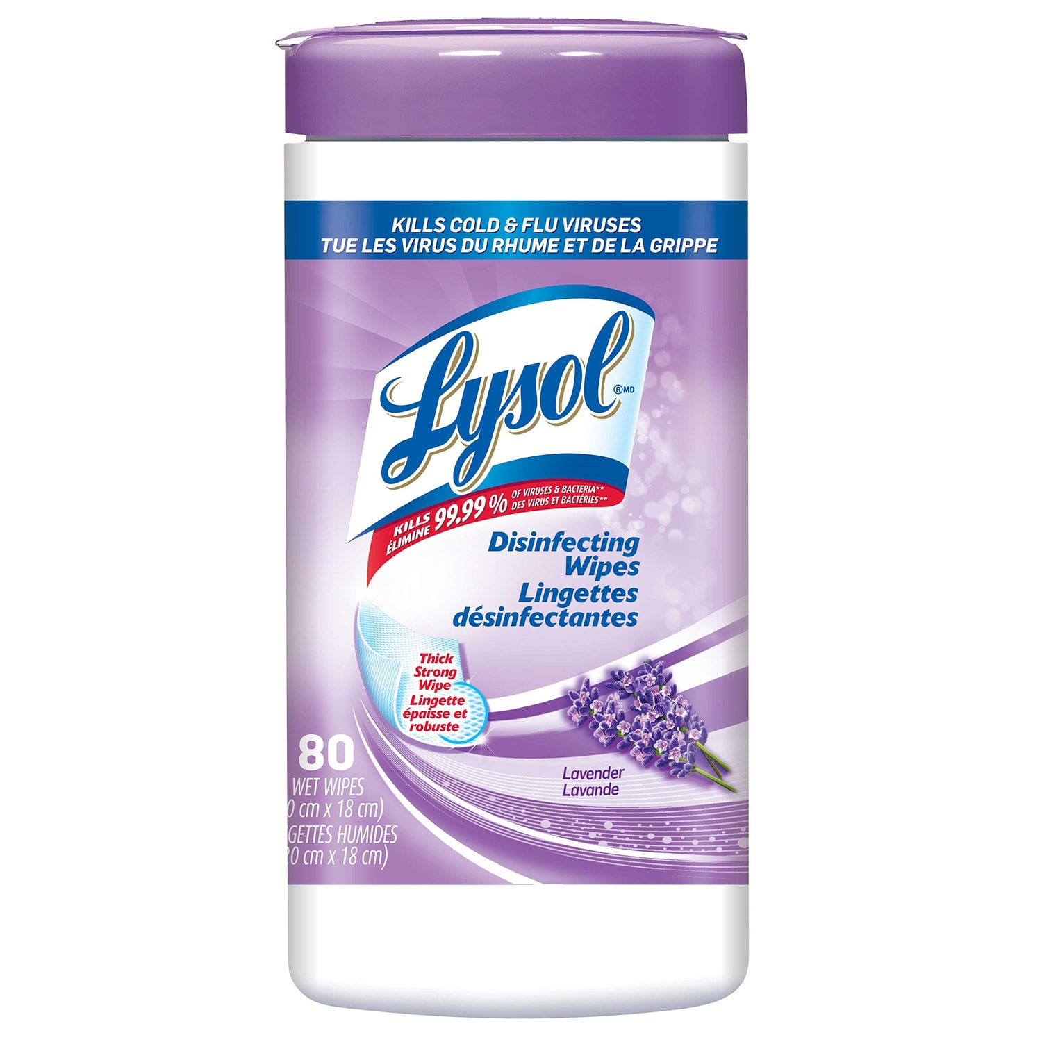 Lysol Disinfecting Wipes, Lavender Scent, 80/PK Grand & Toy