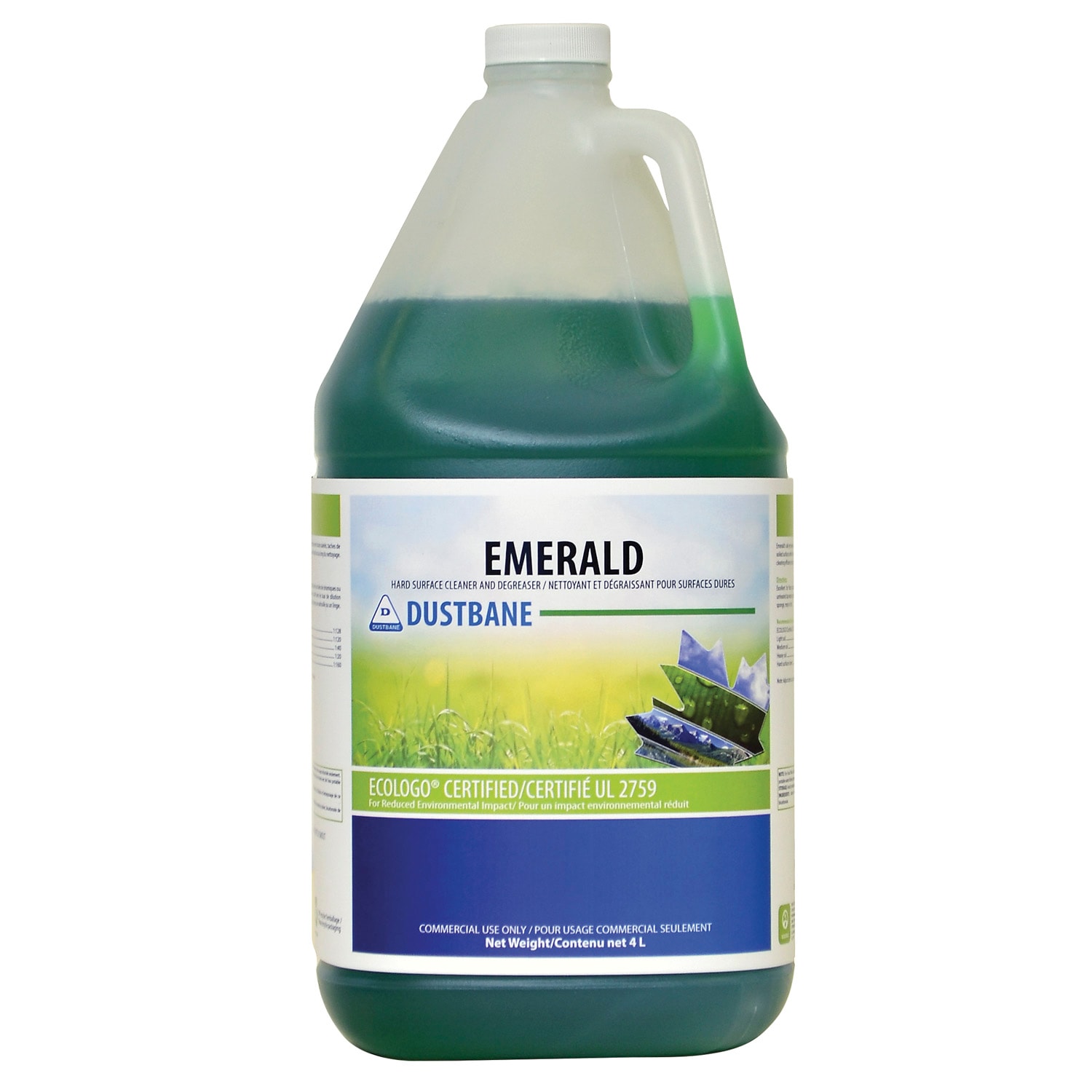 Dustbane Emerald Hard Surface Cleaner and Degreaser, 4 L Grand & Toy