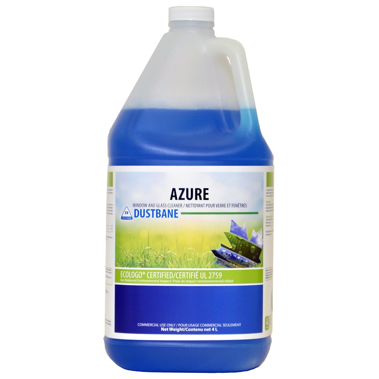 Dustbane Azure Window and Glass Cleaner, Concentrated, 4 L Grand & Toy