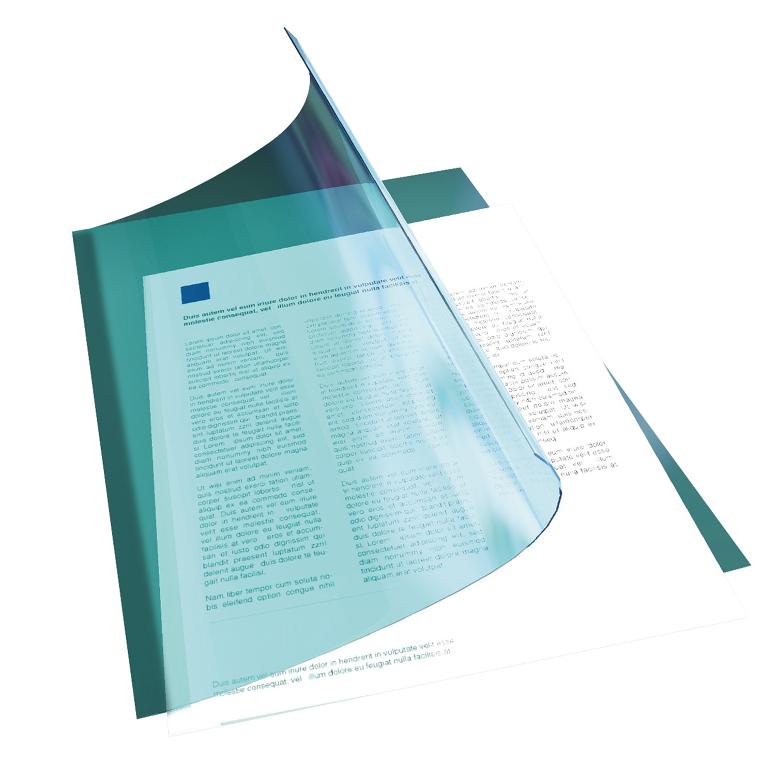 Gemex Standard Weight Vinyl Report Covers, Clear, Letter Size Grand & Toy