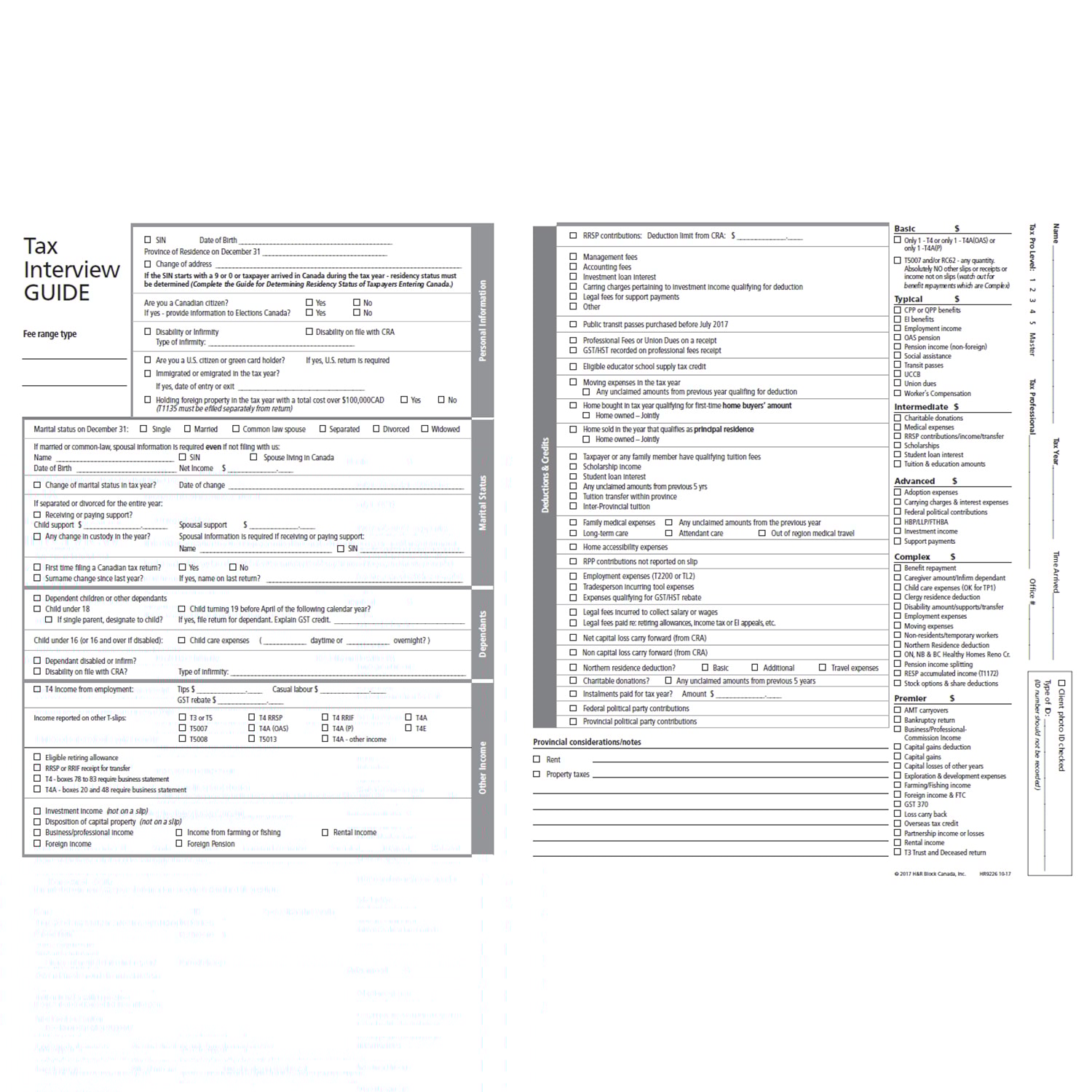 H&R Block File Folders, English, 500/CT | Grand & Toy