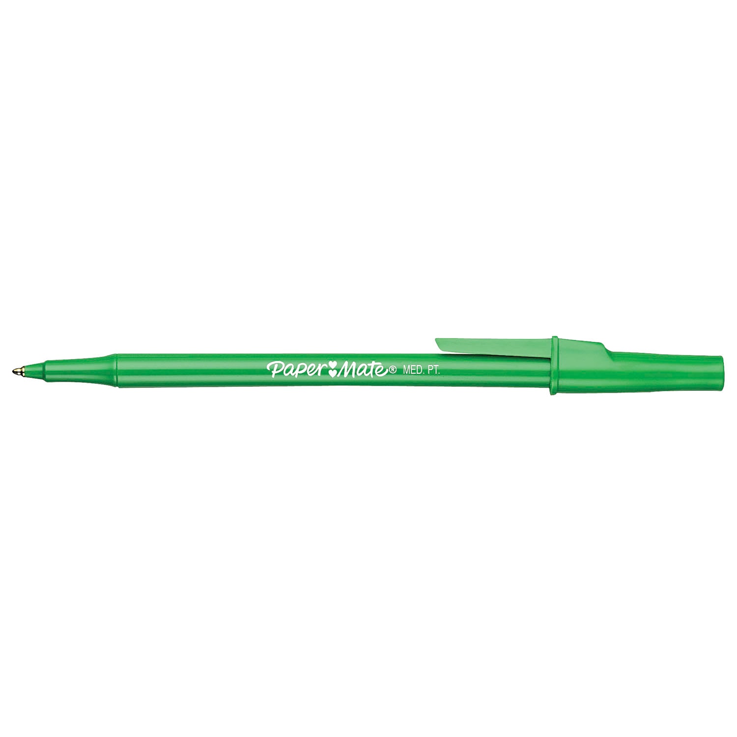 Paper Mate Ballpoint Stick Pens, Green, Medium 1.0 mm Grand & Toy