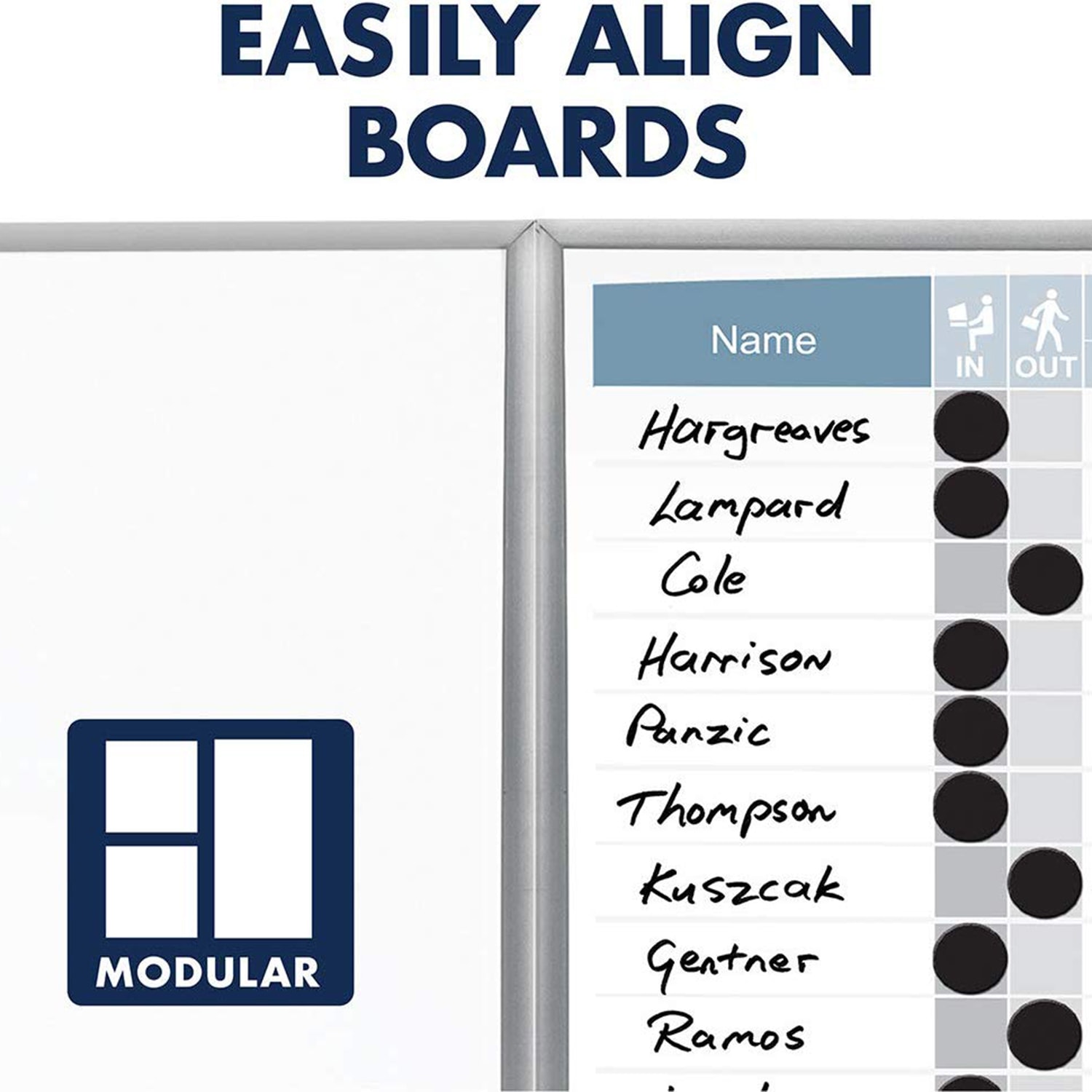 Quartet® Matrix DryErase Board With Aluminum Frame, 16" x 16