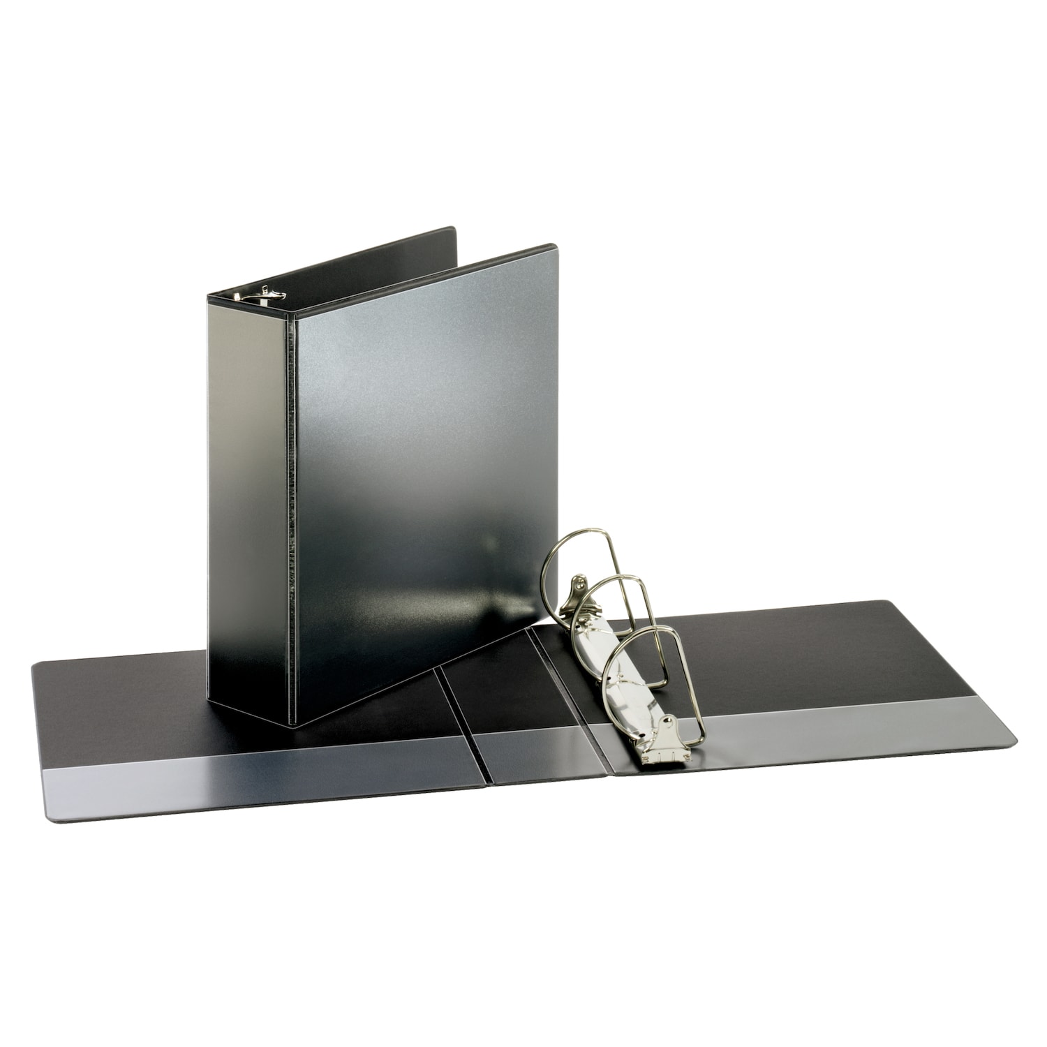 Cardinal Performer ClearVue Binders, SlantD Ring, 3", Black, LetterSize (8 1/2" x 11") Grand