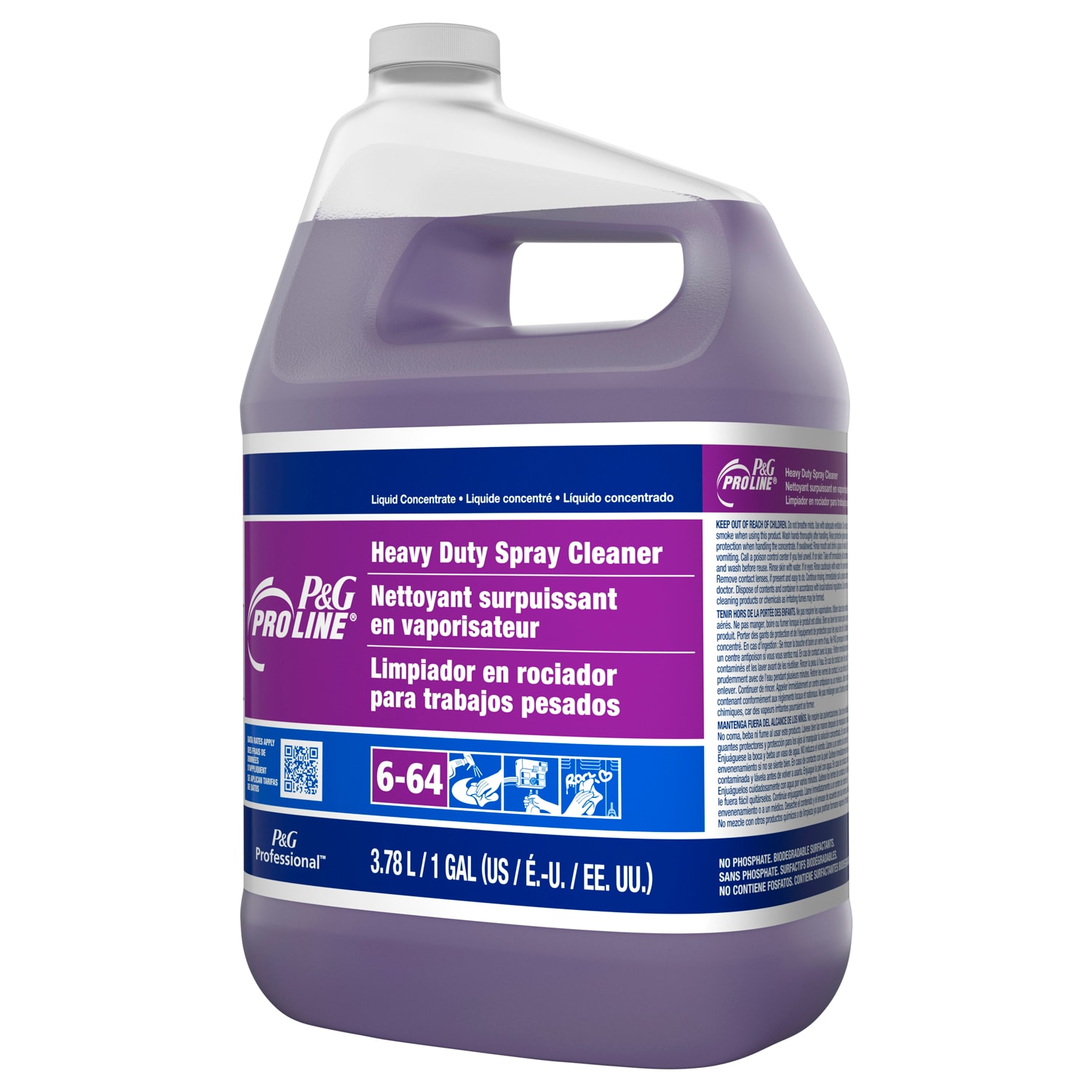 P&G Pro Line Heavy Duty Spray Cleaner, Concentrate Closed Loop, 3.78 L