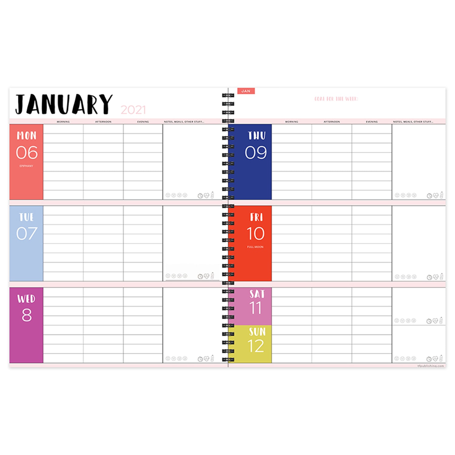 TF Publishing 12 Month Weekly Monthly Planner 9 X 11 Modern Blooms Tf publishing 12 month weekly monthly planner 9 x 11 modern blooms