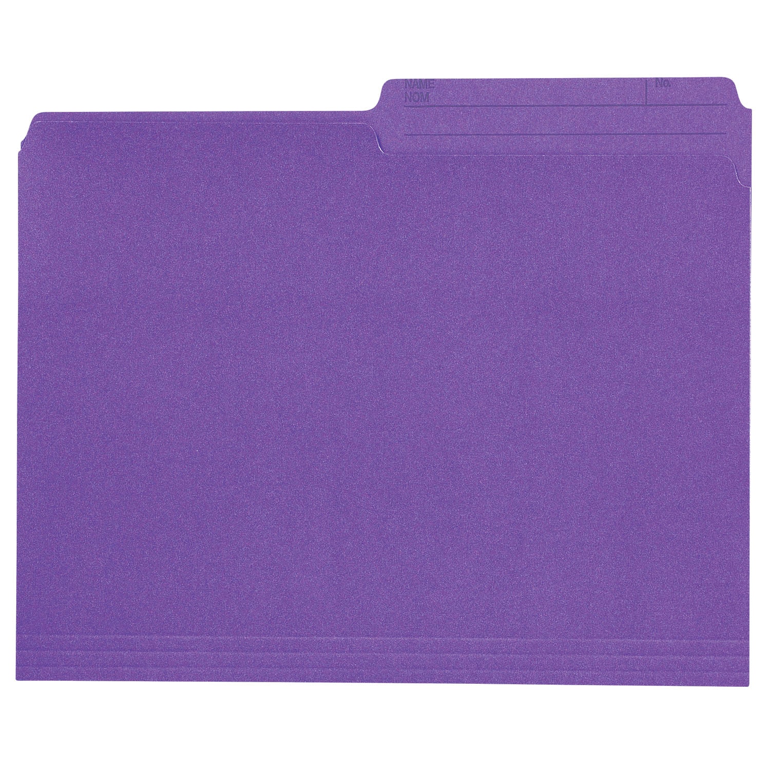 Grand & Toy Coloured File Folders, Violet, LetterSize, 100/BX Grand