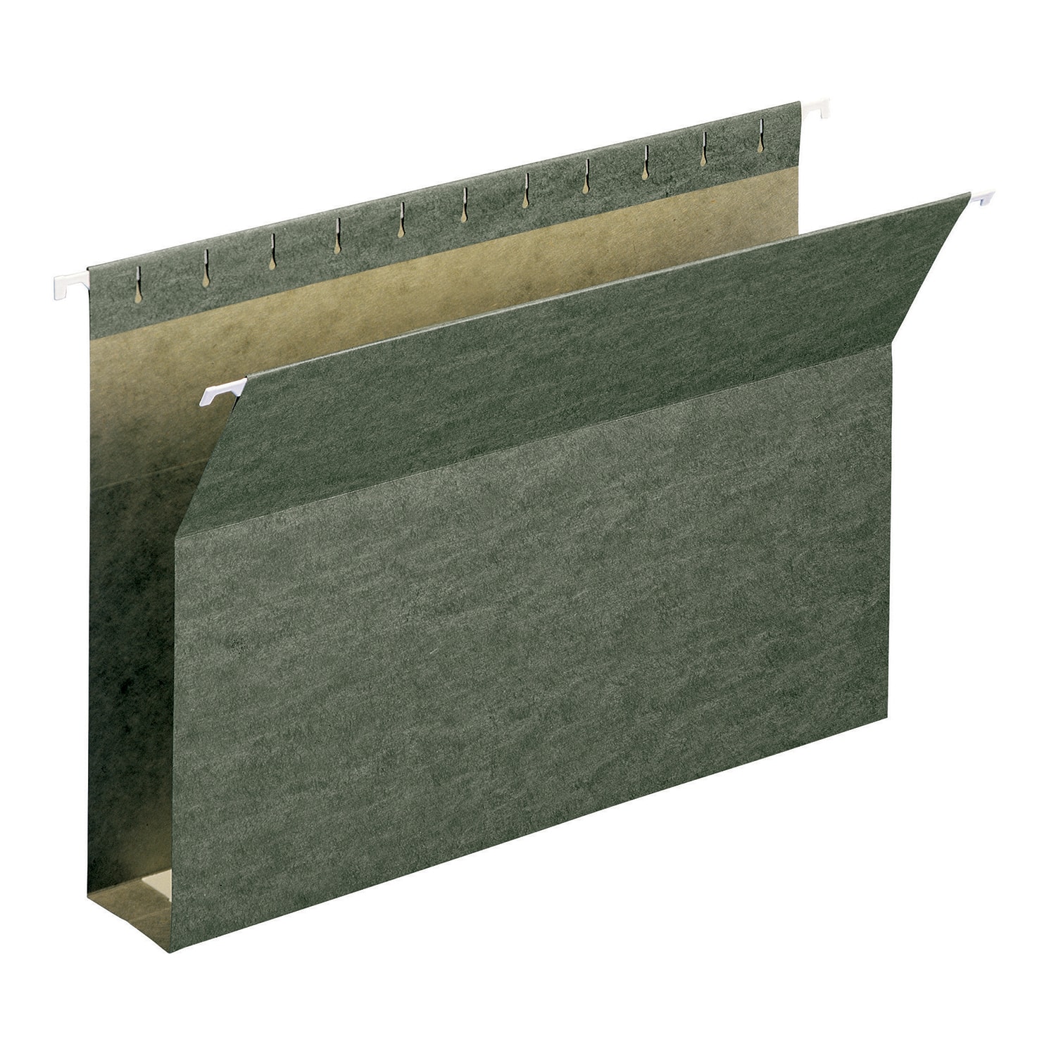 Smead Hanging Box Bottom Folders, Standard Green, 2" Expansion, Legal