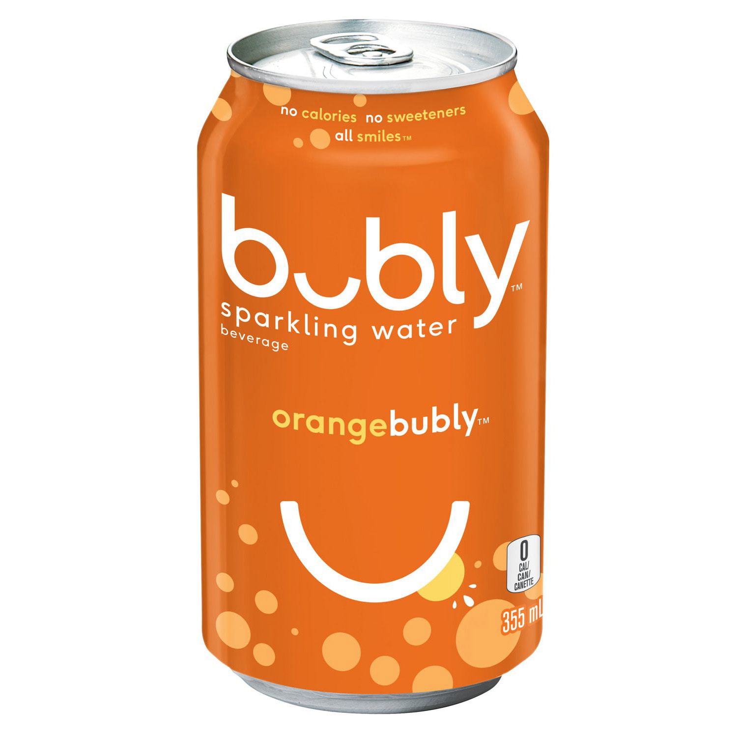 Bubly Sparkling Water, Orange, 355 mL, 12/CS Only available in