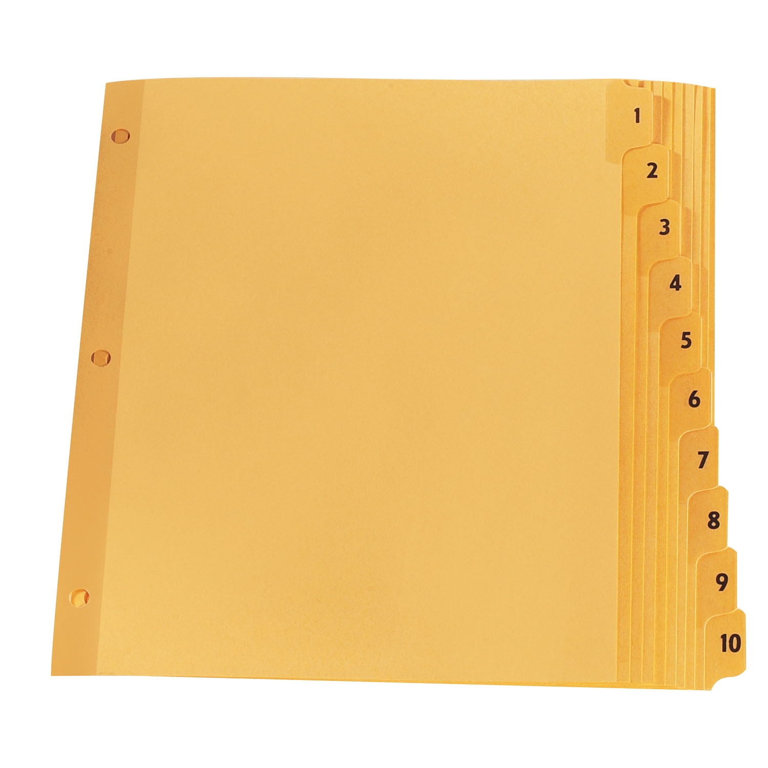 Oxford Premium Series Numerical Tab Dividers, Numbered 110, Buff, 8 1/