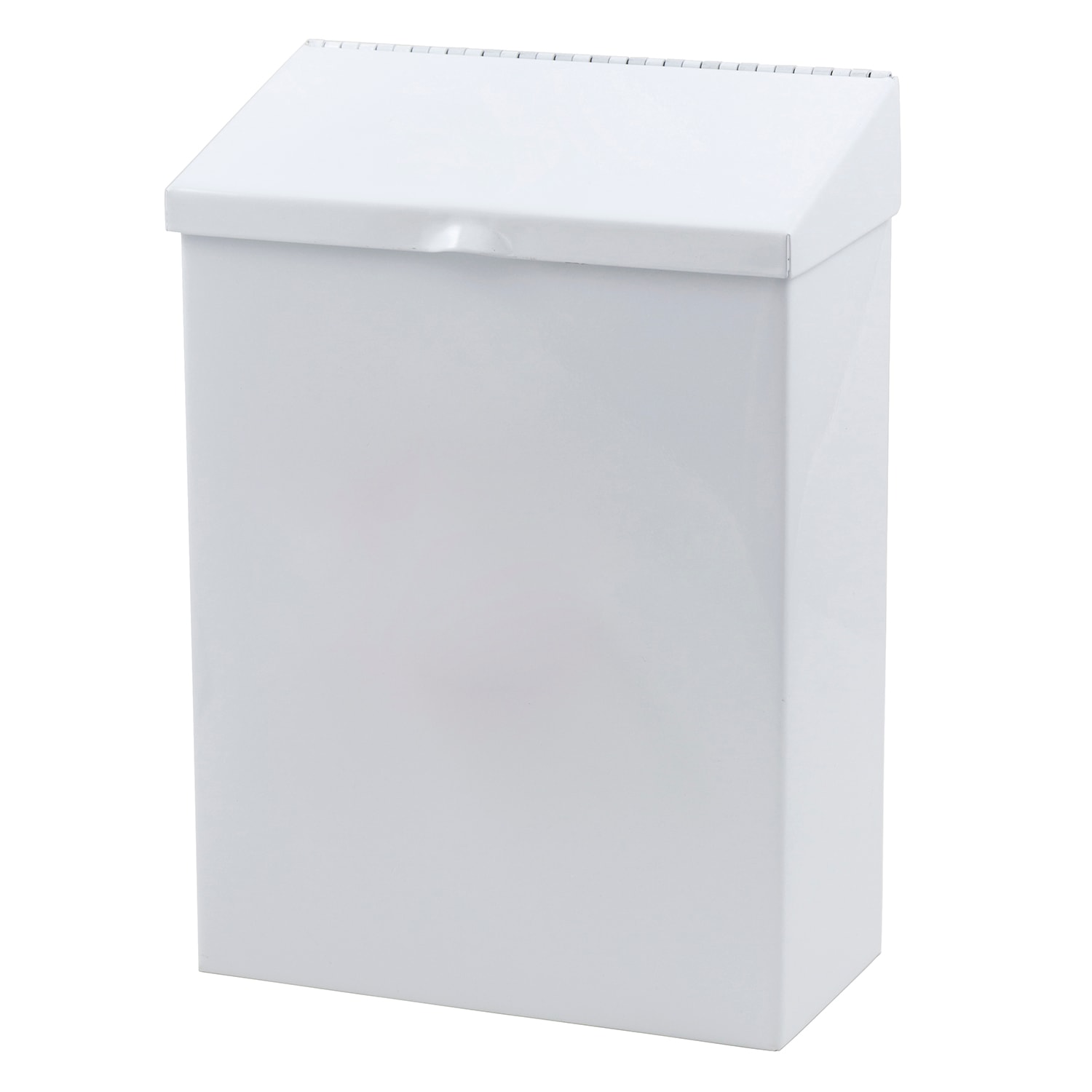 Hospeco Feminine Hygiene Metal Waste Receptacle, White Grand & Toy