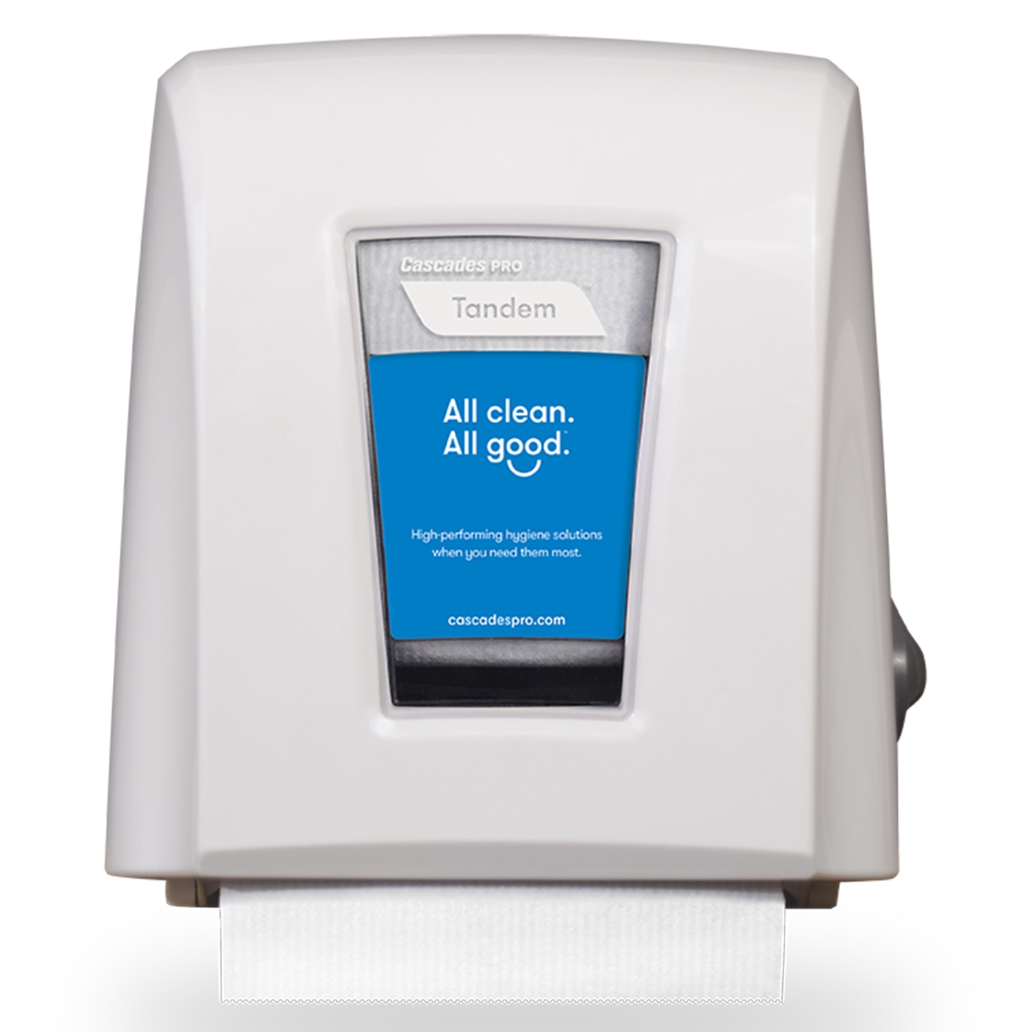 Cascades PRO Tandem Small Footprint Paper Towel Dispenser, White