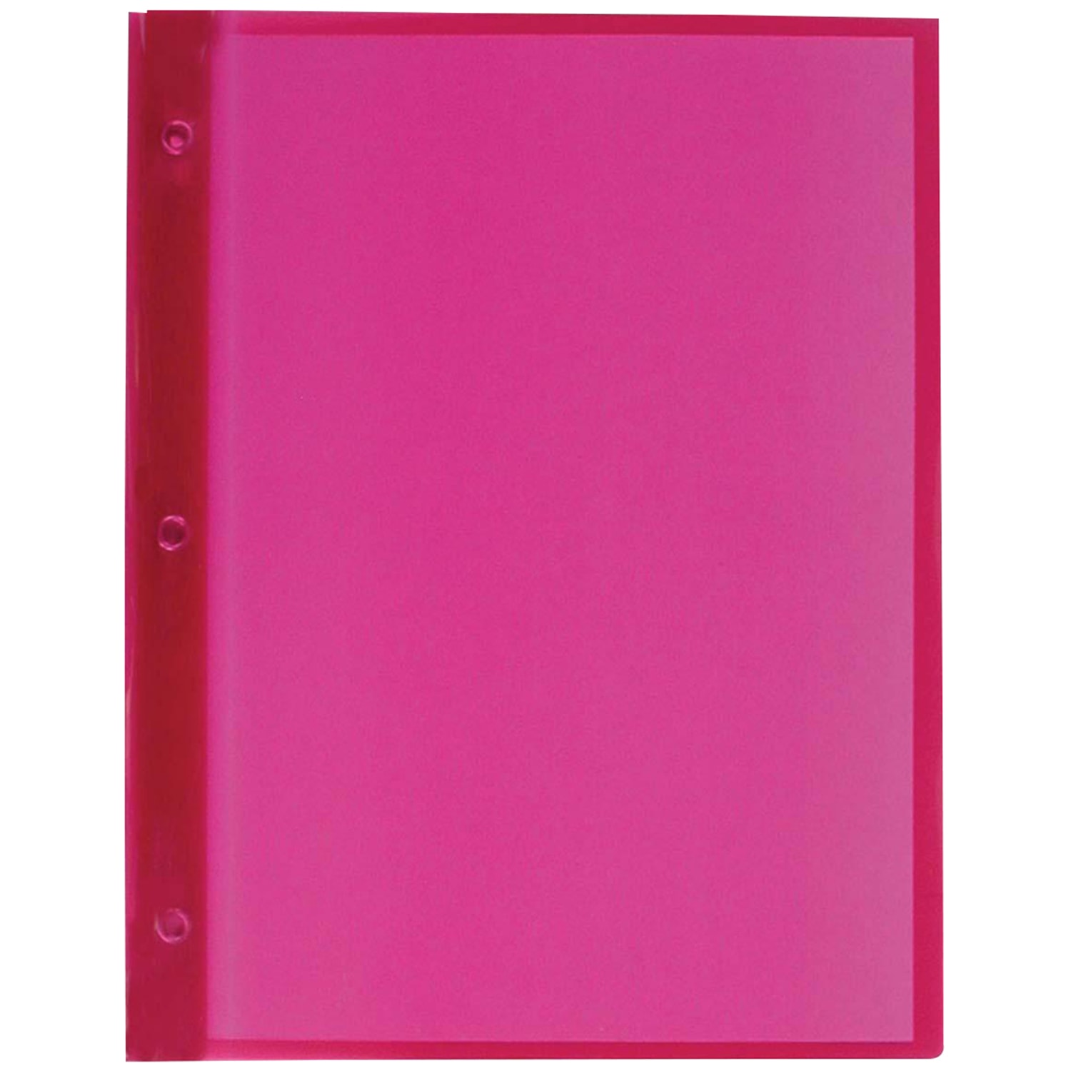 Winnable Translucent Poly Report Cover with 3Prong Fasteners, Red, Letter Size Grand & Toy
