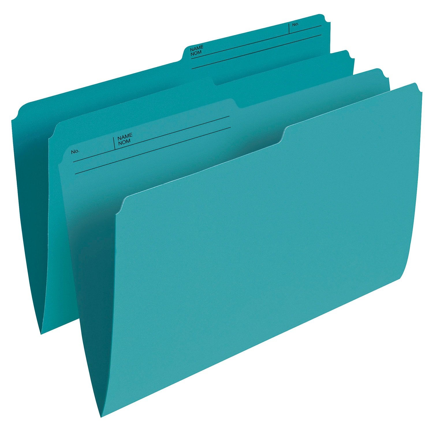 Grand & Toy Coloured File Folders, Teal, LegalSize, 100/BX Grand & Toy