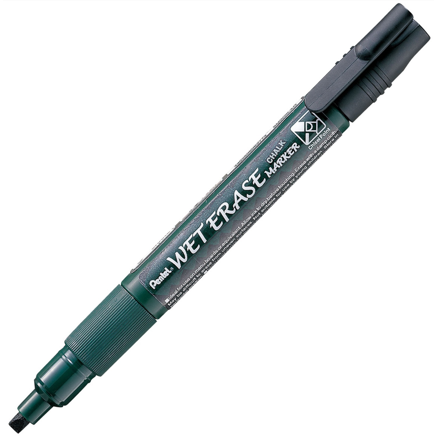 Pentel WetErase Chalkboard Marker, Black Grand & Toy