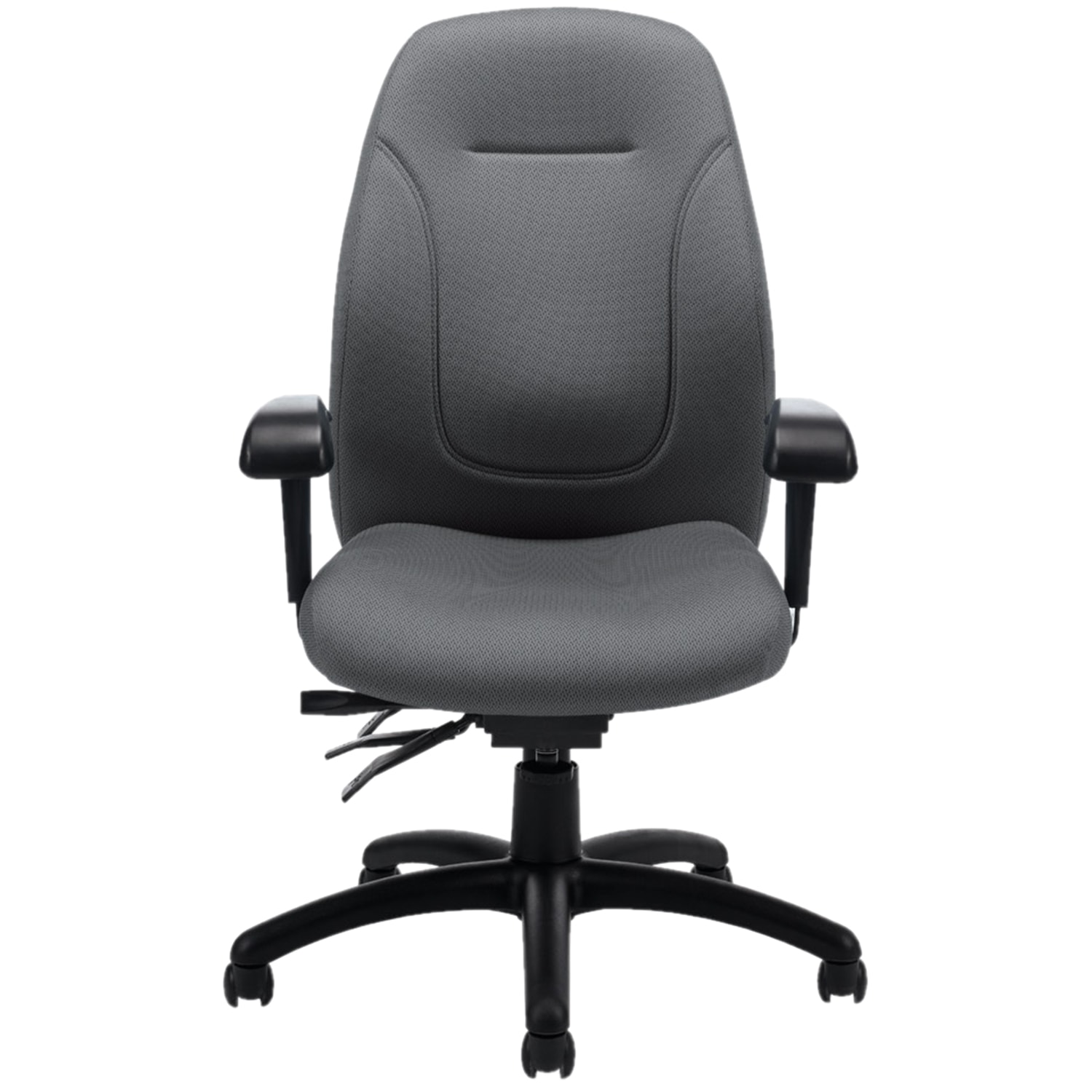 Global Echo MidBack MultiTilter Chair, Ironwork Grey, Terrace Fabric