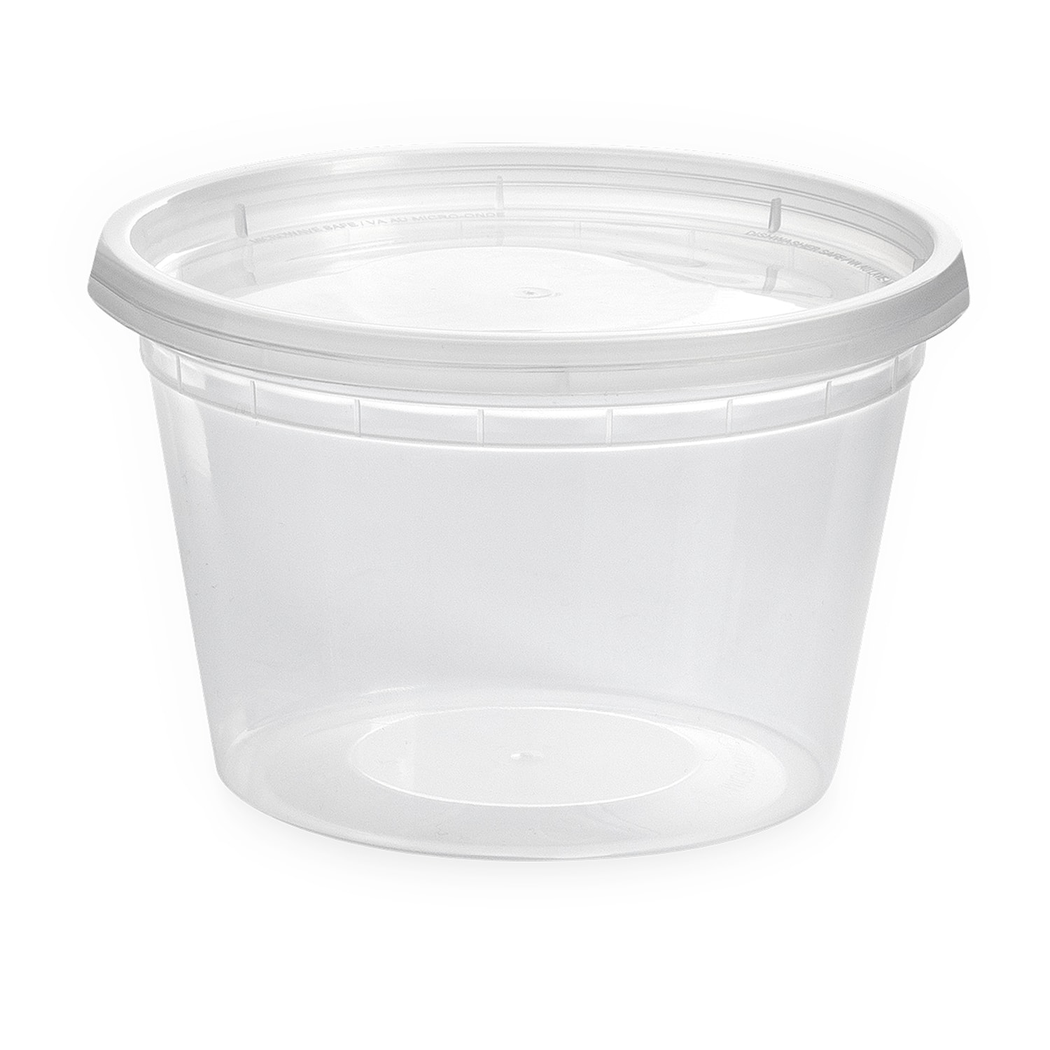 Café Express Round Deli Cups with Lids, Clear, 16 oz, 240/CT Grand & Toy