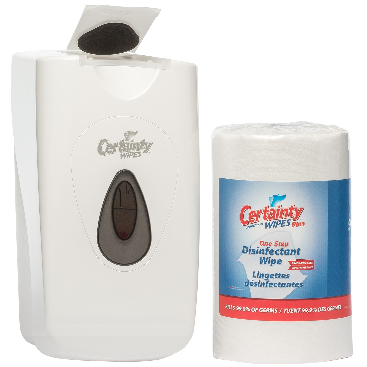 Certainty Plus Disinfectant Wipes Starter Kit With Wall Mounted