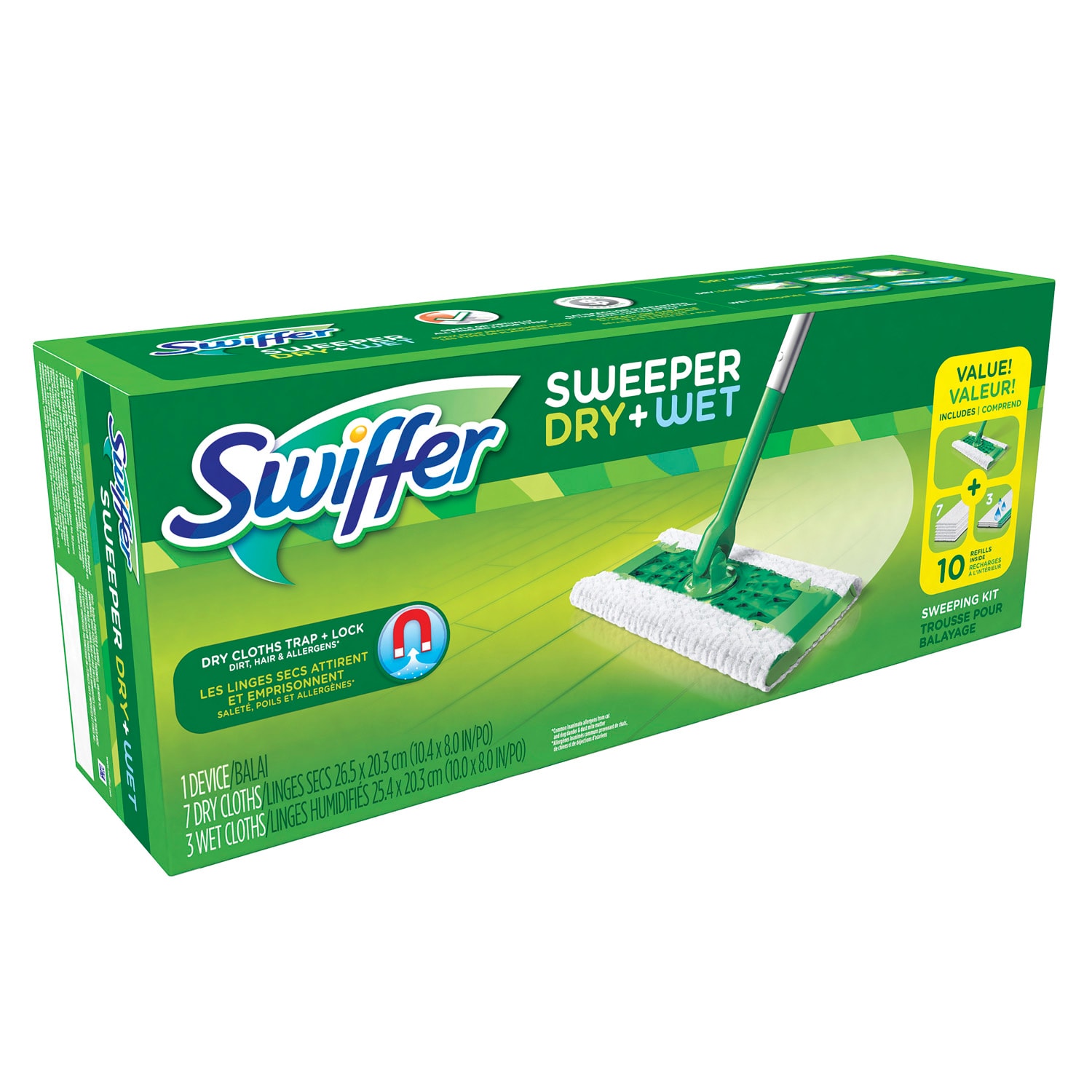 Swiffer Sweeper Dry + Wet Starter Kit Grand & Toy