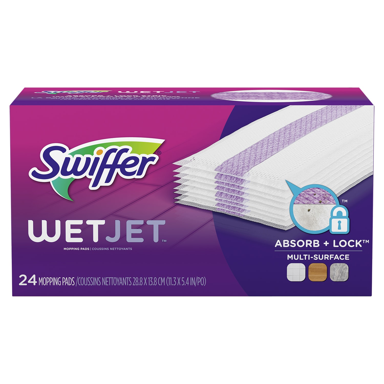 Swiffer Wetjet Refills, Pack of 24 Grand & Toy