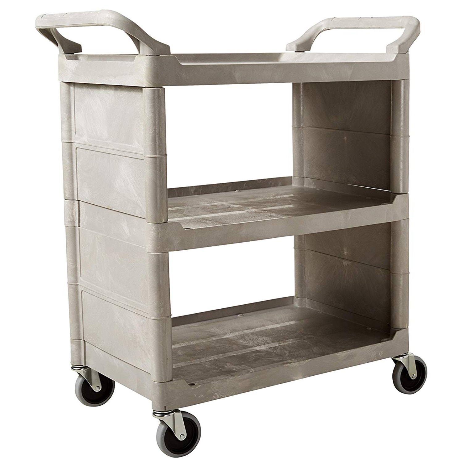 Rubbermaid Commercial 335588 Utility Cart with Swivel Casters and End