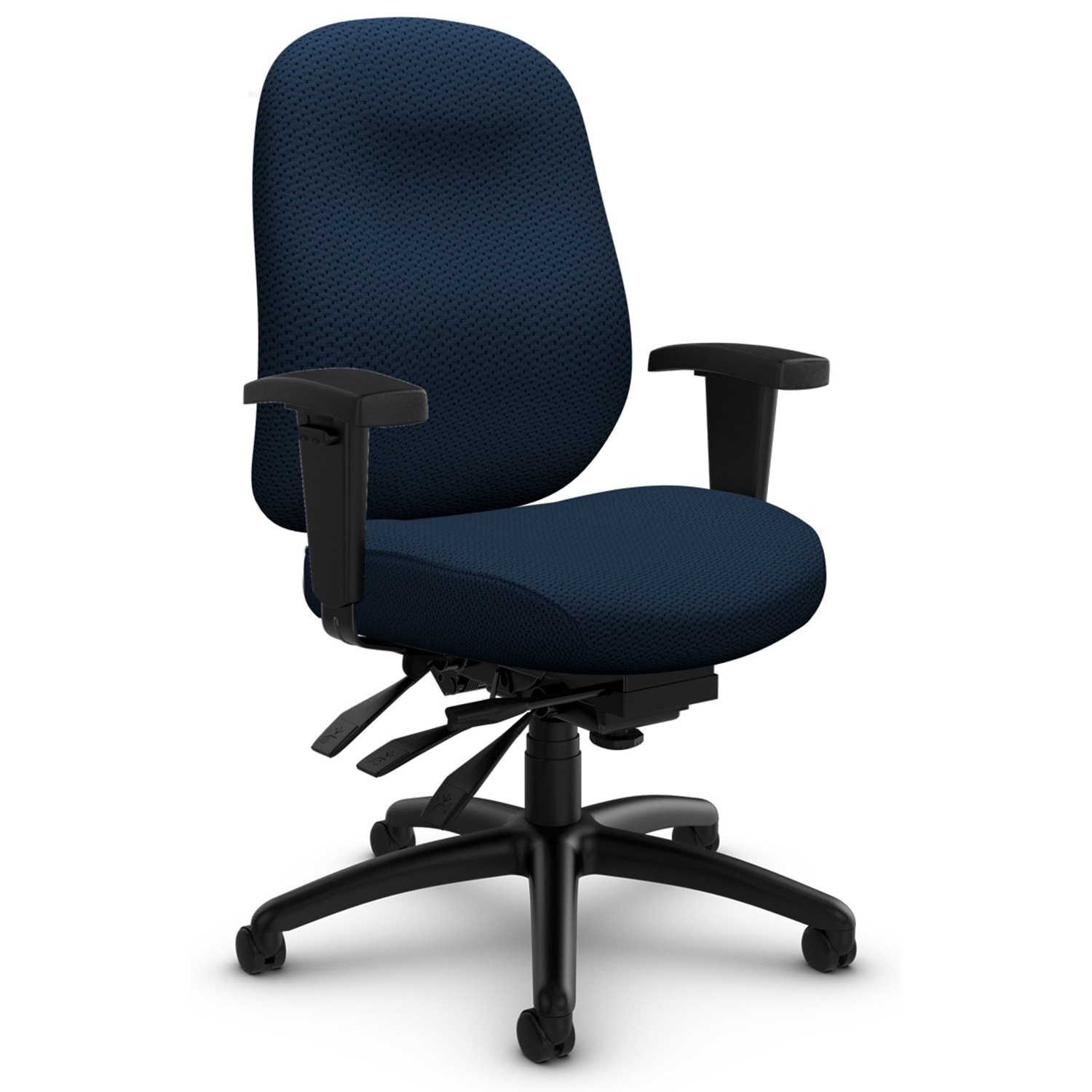 Global Granada Deluxe MidBack Ergonomic MultiTilter Chair, Twilight