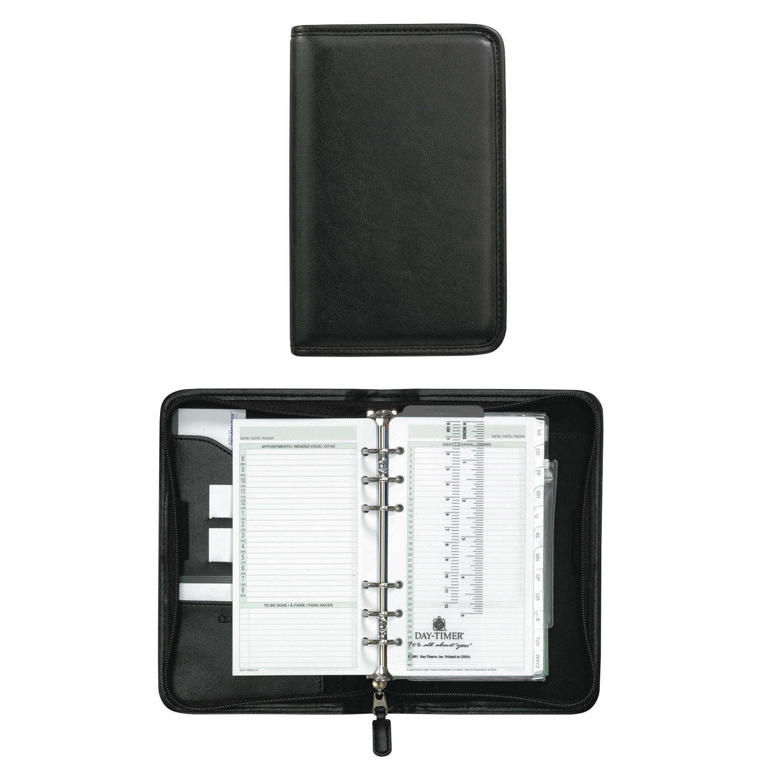 DayTimer LeatherLike Zippered Planner Starter Set Grand & Toy
