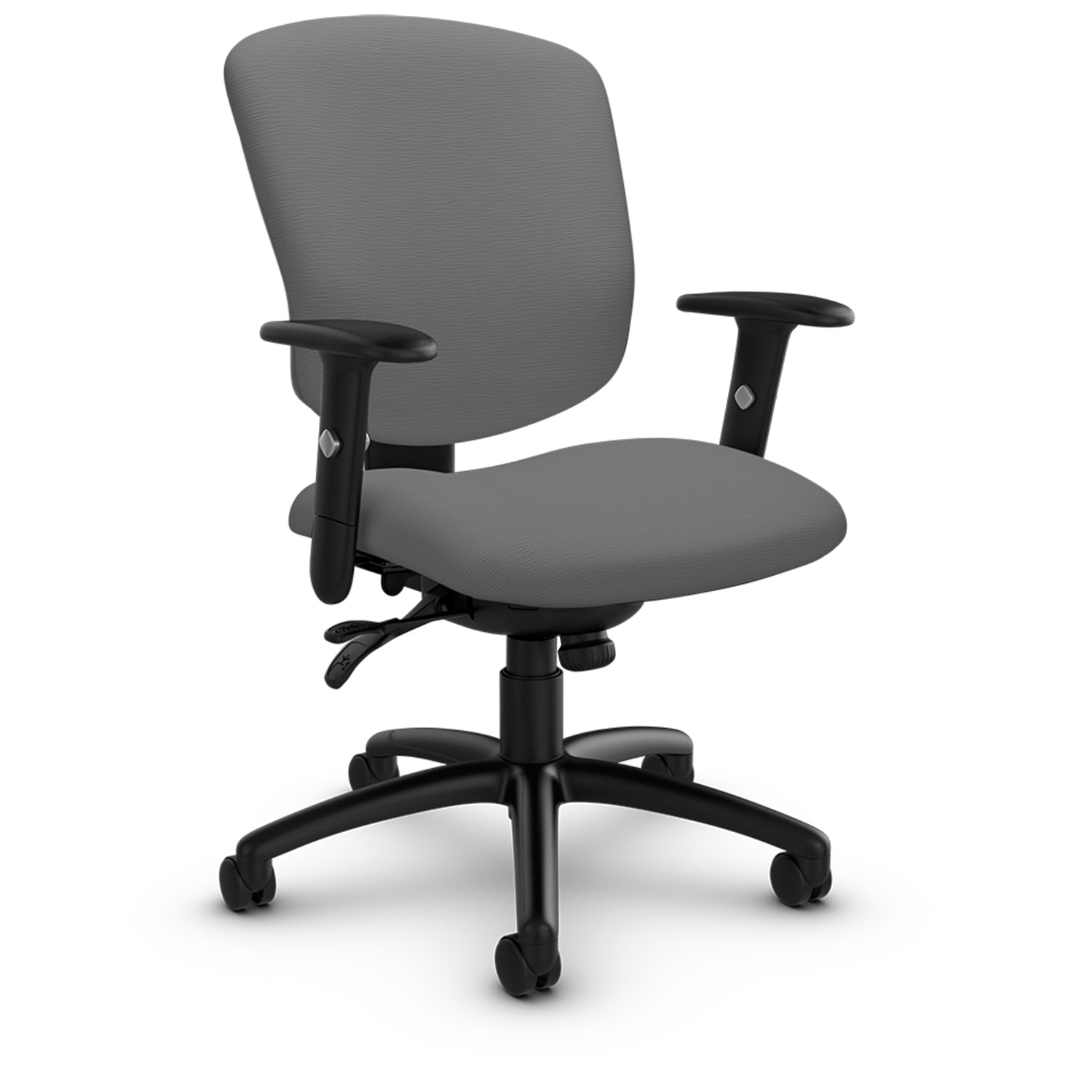 Global SupraX MidBack MultiTilter Chair, Splash Grey, Waterfall