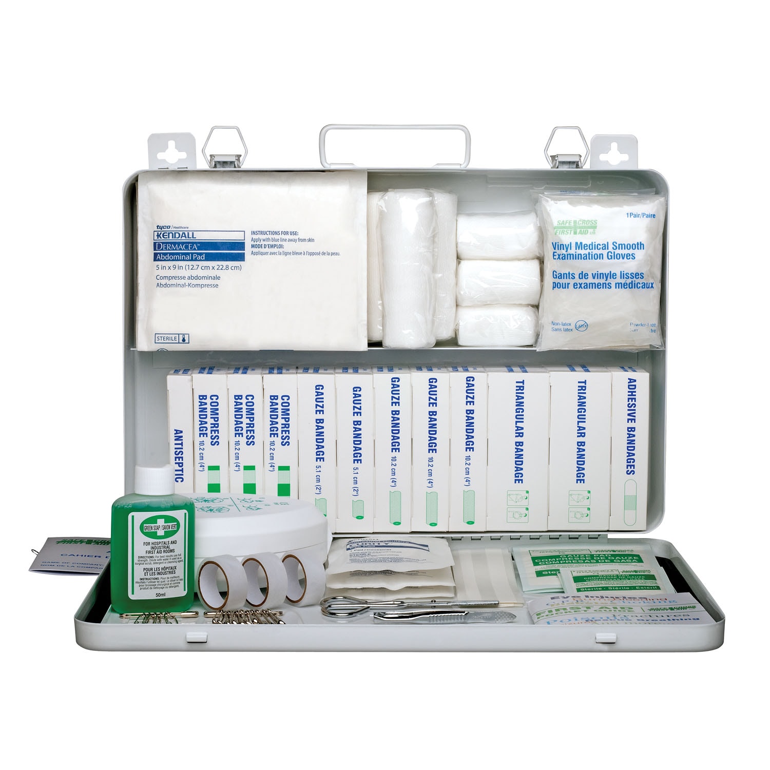SAFECROSS Unitized Workplace First Aid Kit with Metal