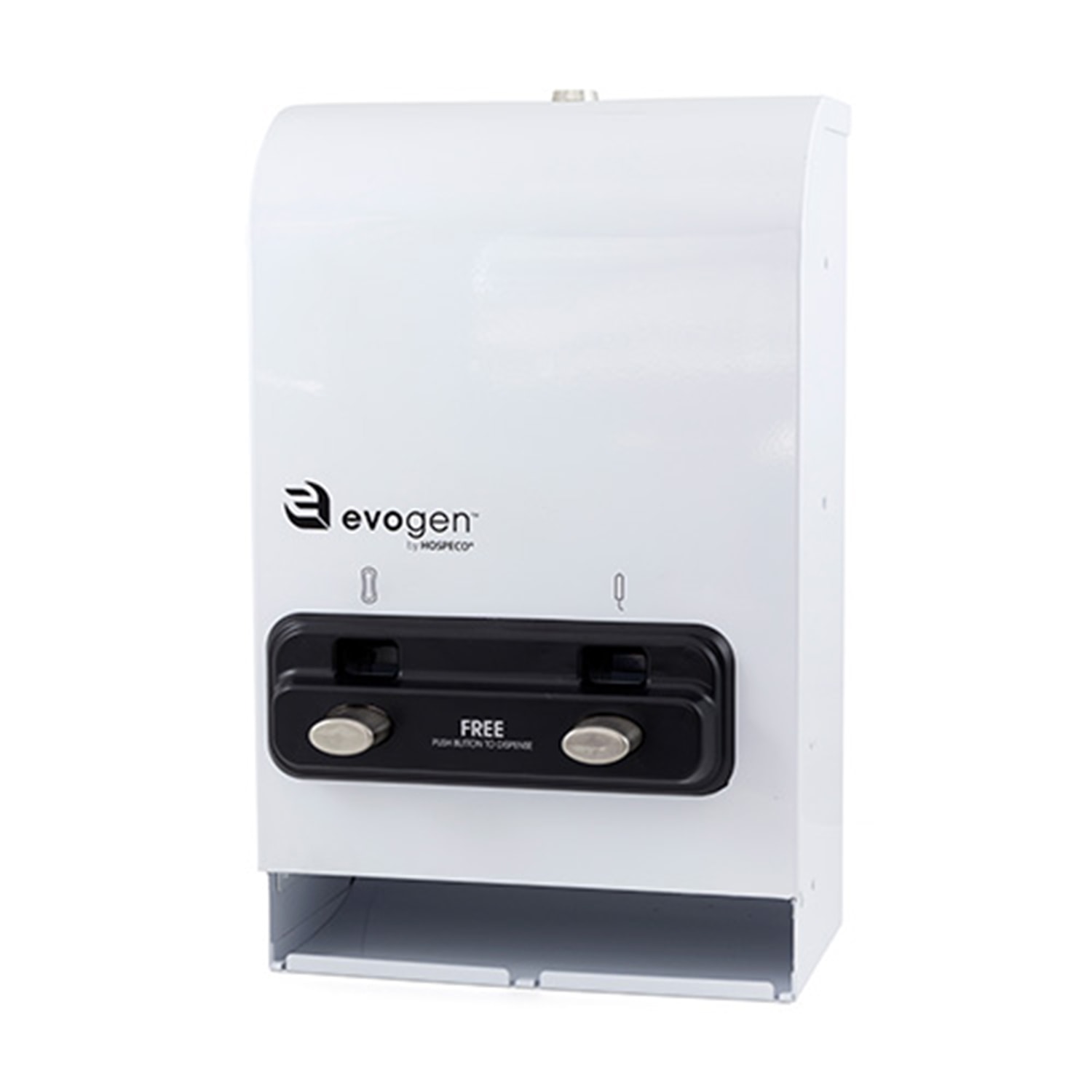 Hospeco Evogen EV2 Compact Feminine Hygiene Dispenser, White Grand & Toy