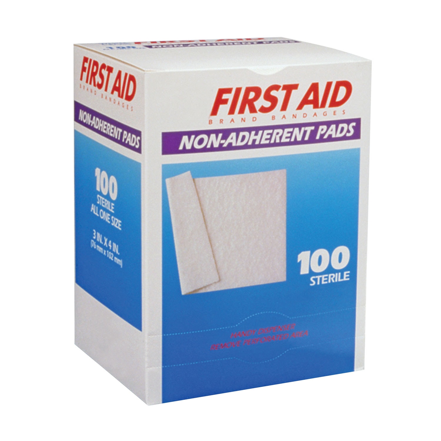 First Aid NonAdherent Sterile Pads Grand & Toy