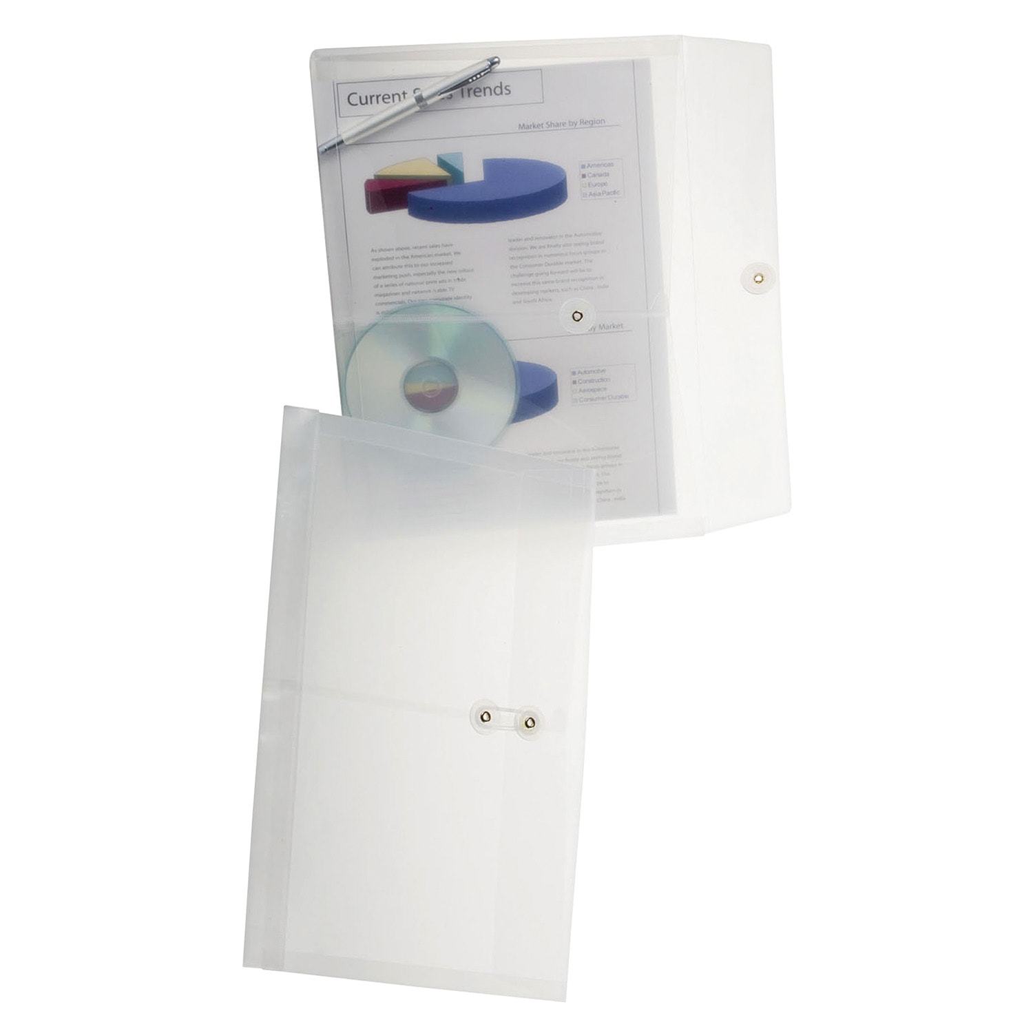 Pendaflex Expandable Clear Poly String Document Envelopes, Side Load Grand & Toy