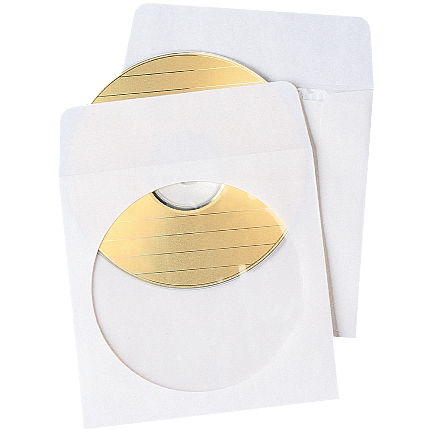 Quality Park Protective CD/DVD Envelopes, White, 4 7/8" x 5", 50/BX Grand & Toy