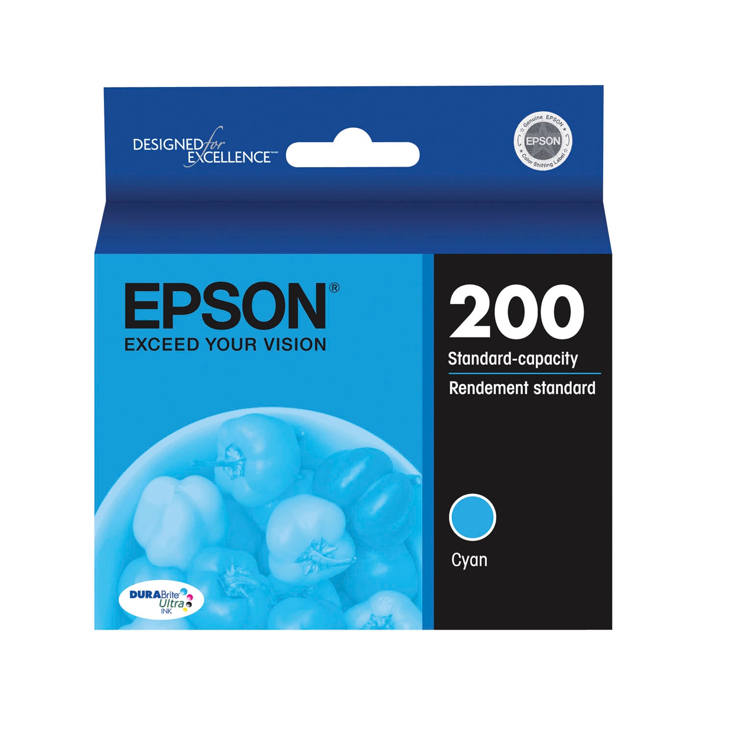 Epson 200 Cyan Standard Yield Inkjet Cartridge (T200220) Grand & Toy