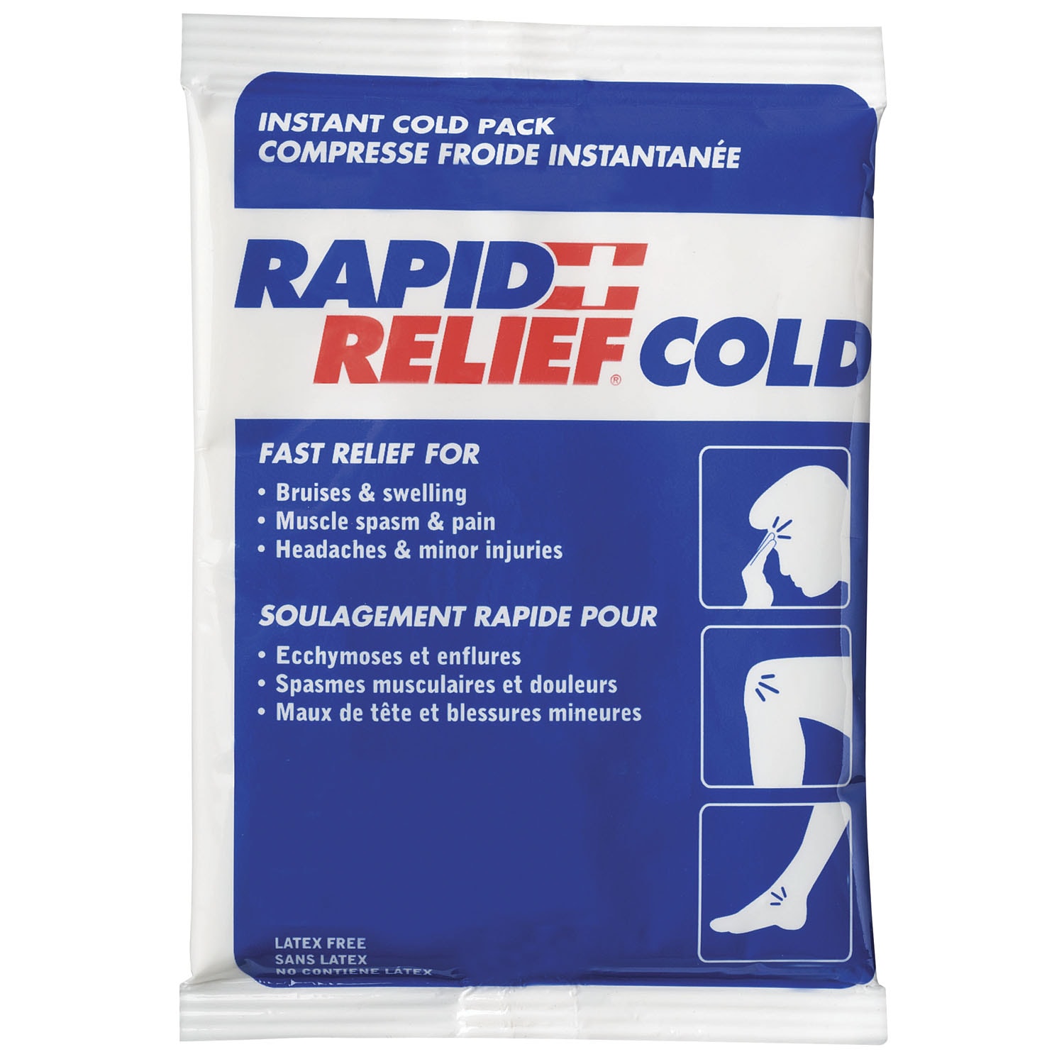 Rapid Relief Instant Cold Pack, 4" x 6" Grand & Toy