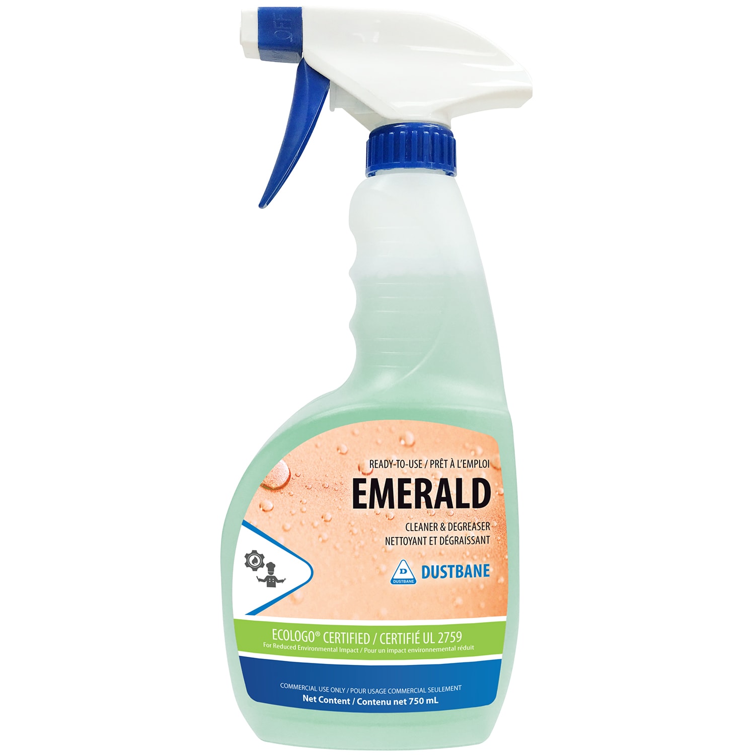 Dustbane Emerald Hard Surface Cleaner and Degreaser, 750 mL Spray Grand & Toy