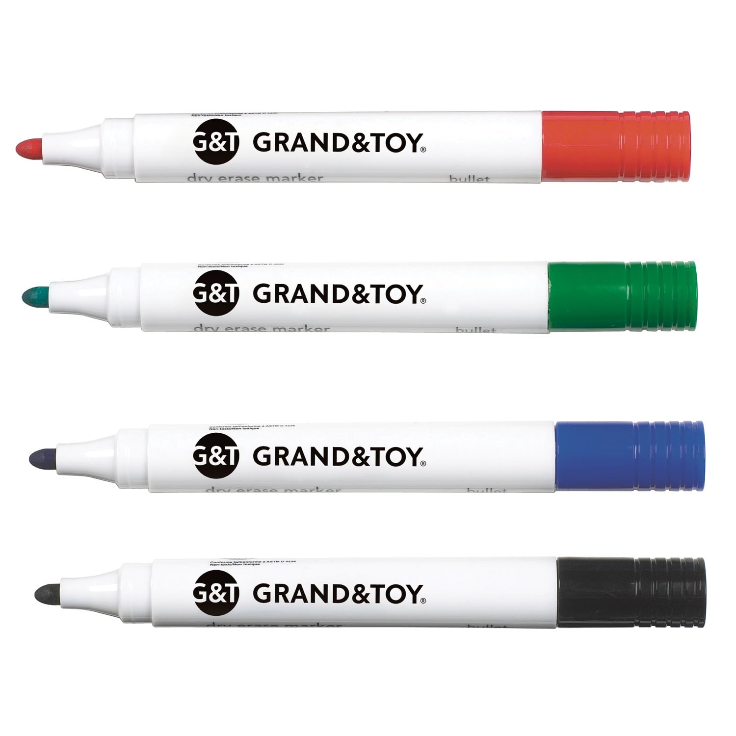 Marqueurs Effaçables à Sec Board Dudes – Point Moyen, 6 Couleurs Néon, Faible Odeur, Pour Tableau Blanc